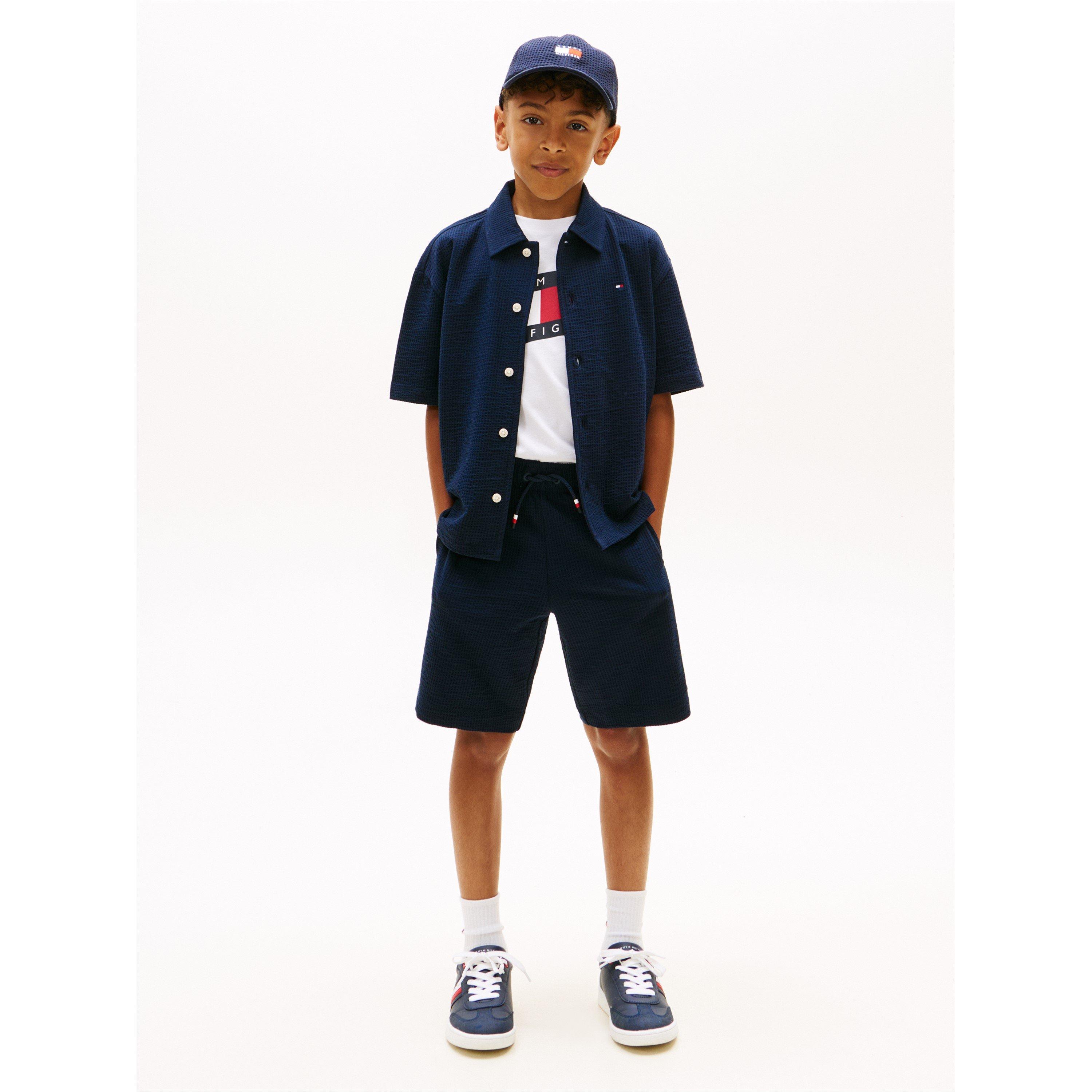 Night Navy C1G - Tommy Hilfiger - Tommy Seersckr Short Jn62 - 4