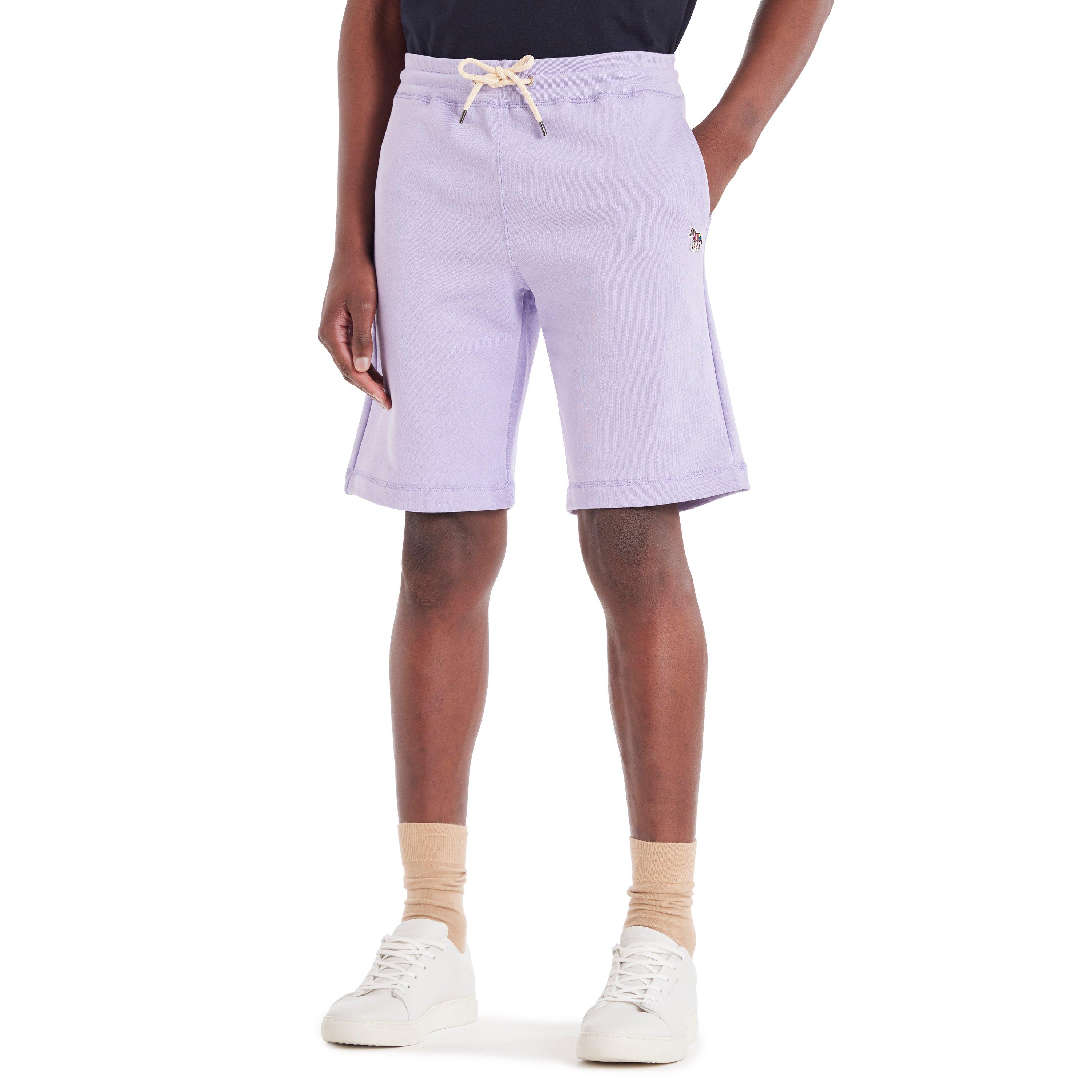 Purple 51A - PS Paul Smith - Zebra Logo Cotton Shorts - 2