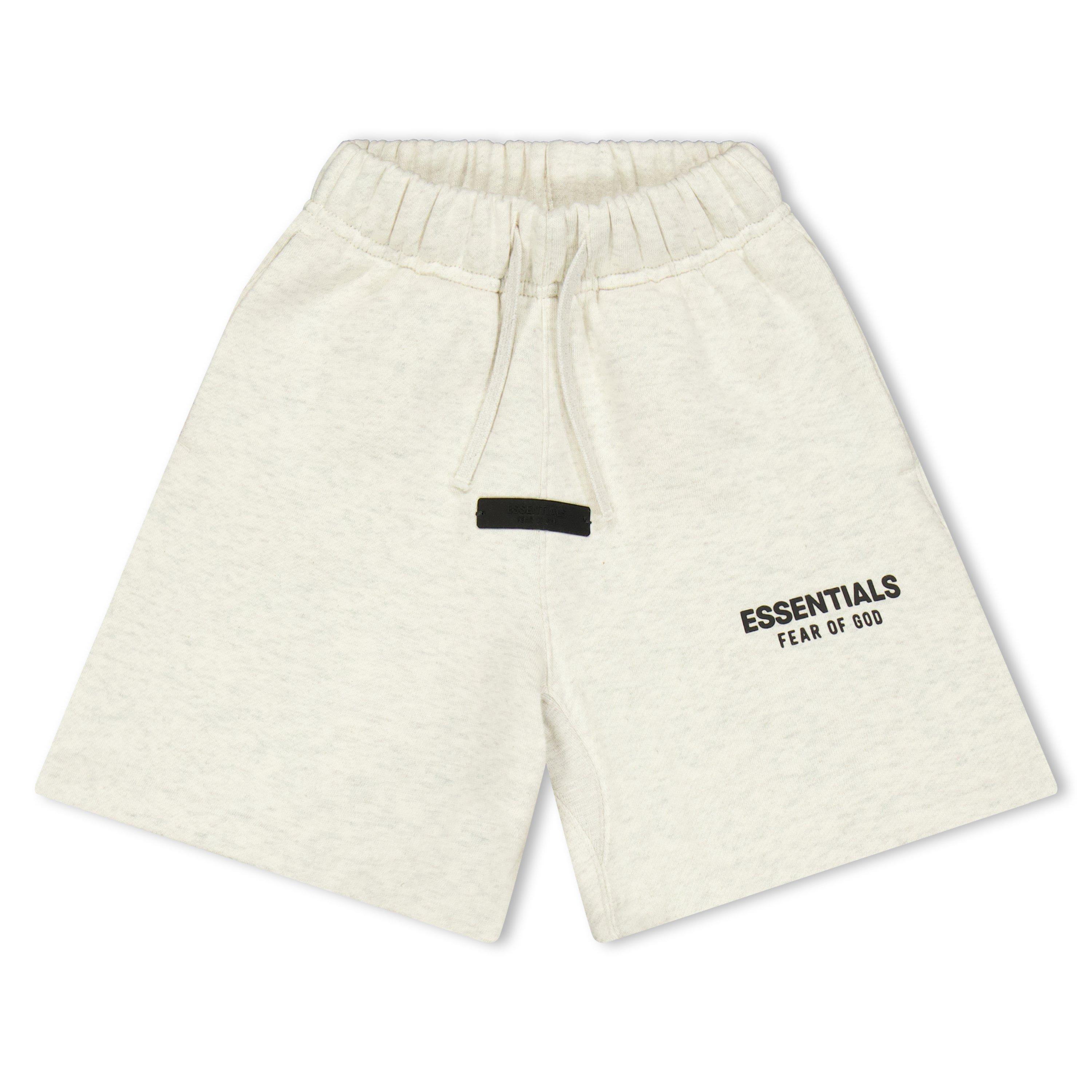 Oatmeal Heather - Fear Of God Essentials - Kids' Fleece Jogger Shorts - 1