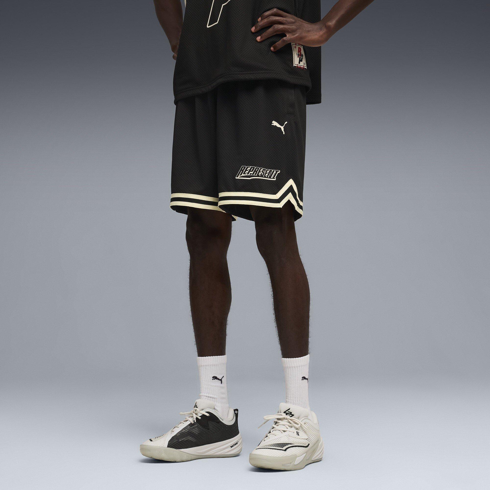 Puma Black - PUMA x Represent - PUMA x  BasketB Shrt Sn62 - 3