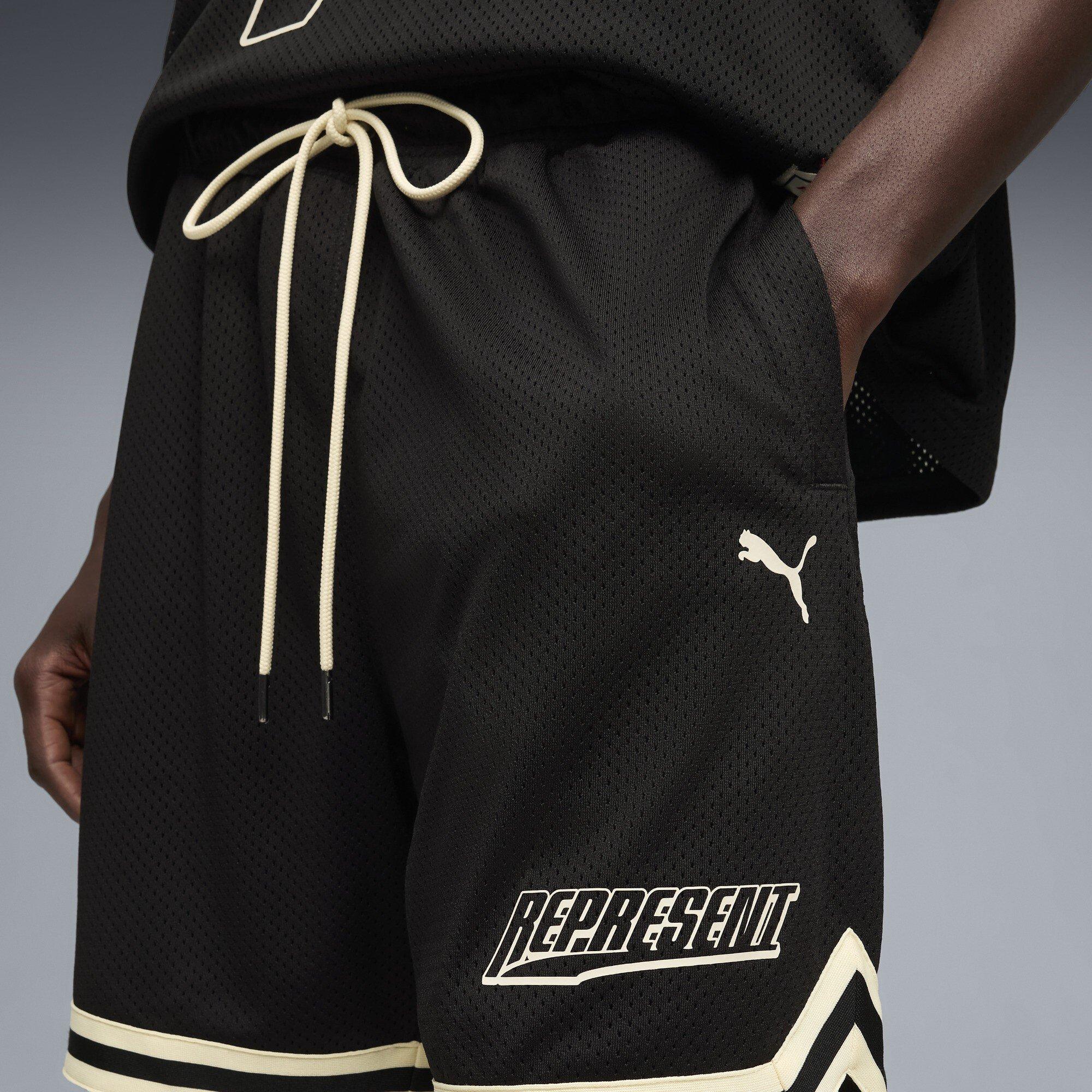 Puma Black - PUMA x Represent - PUMA x  BasketB Shrt Sn62 - 5