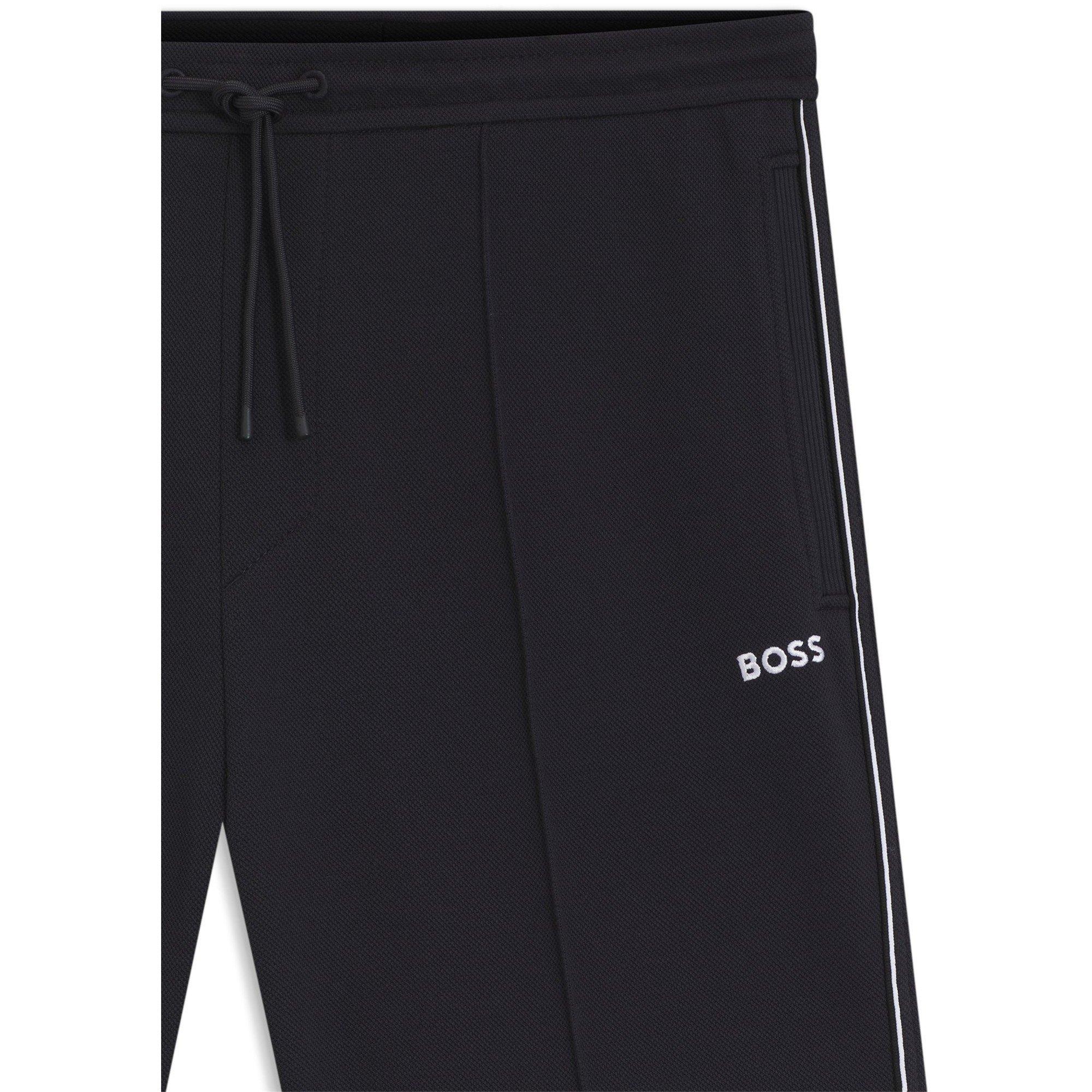 Dark Blue 402 - Boss - Men's Fleece Jogger Shorts - 2