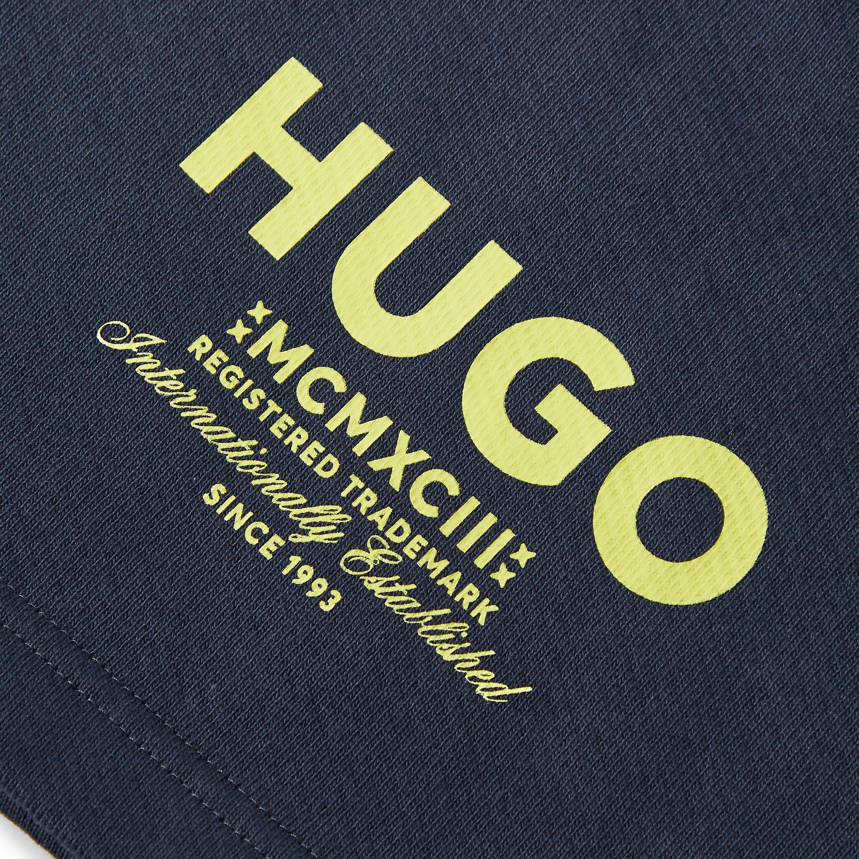 Navy 406 - Hugo - Men's Fleece Jogger Shorts - 5