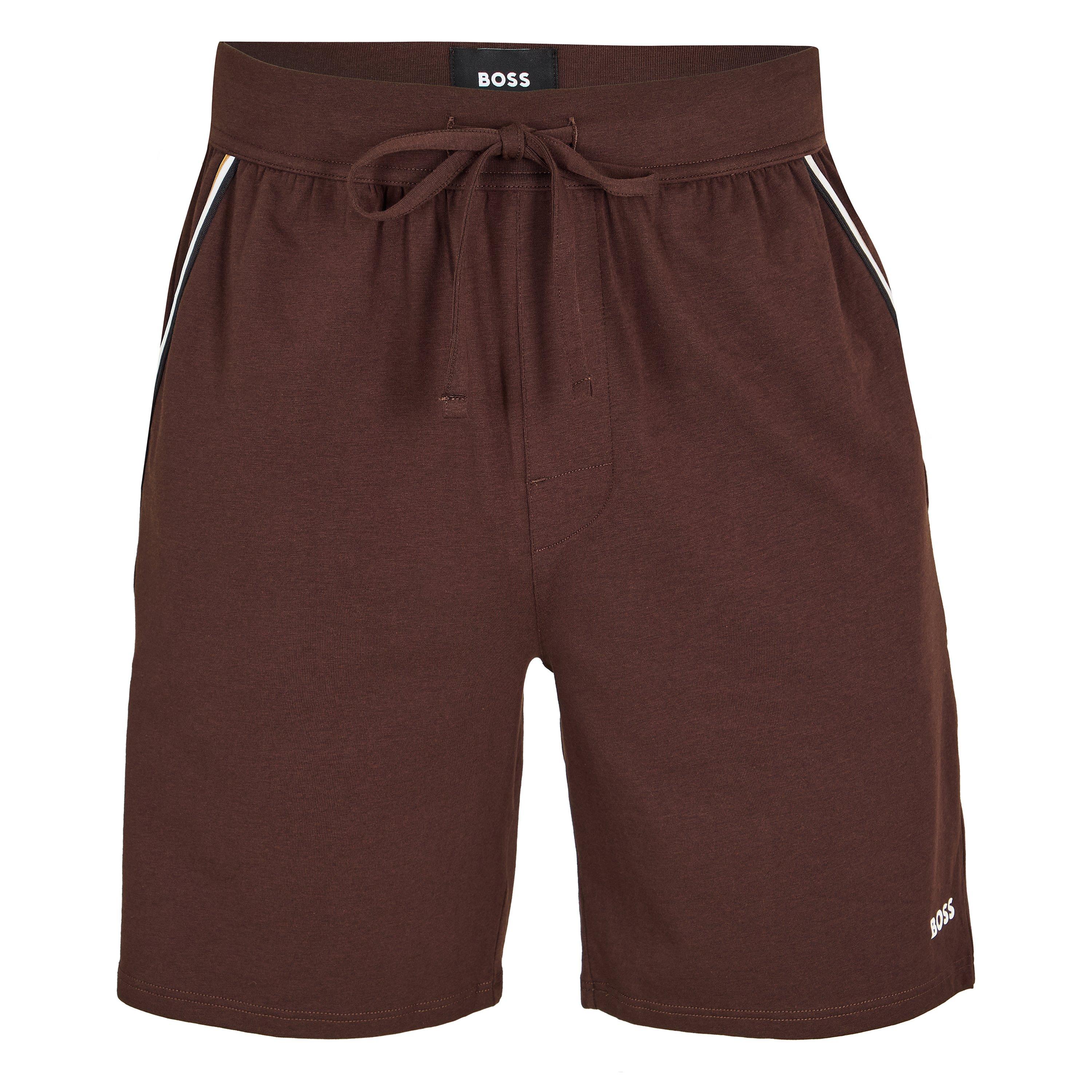 Boss Mens BOSS Bodywear Unique Casual Shorts - Dark Brown 207 - XL