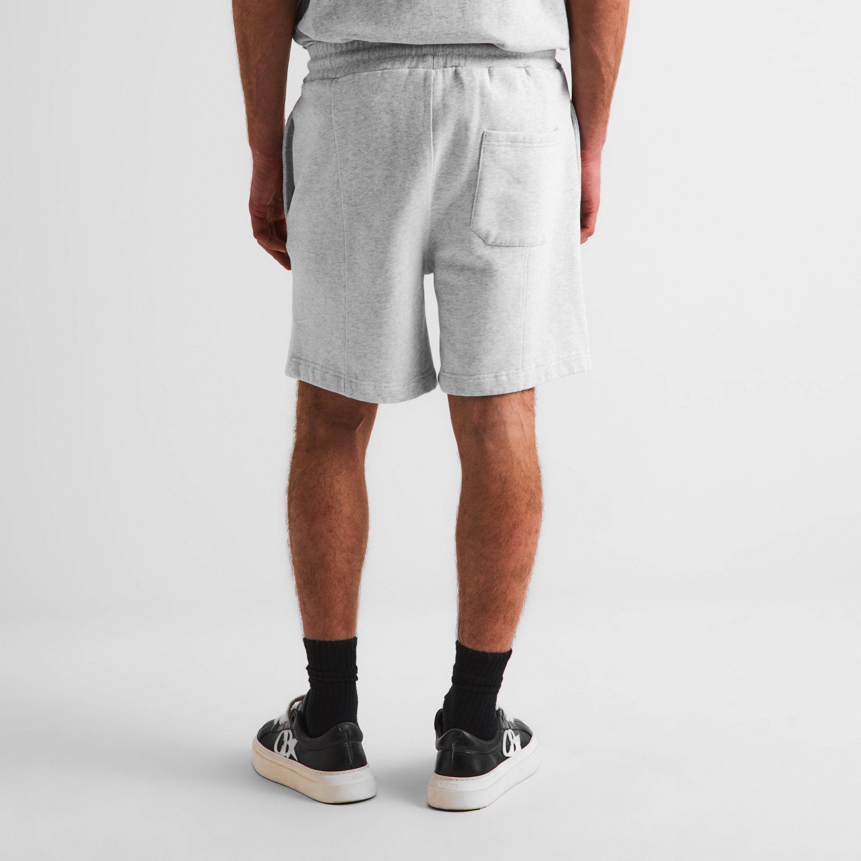 Light Grey Marl - Cole Buxton - Men's Fleece Jogger Shorts - 4