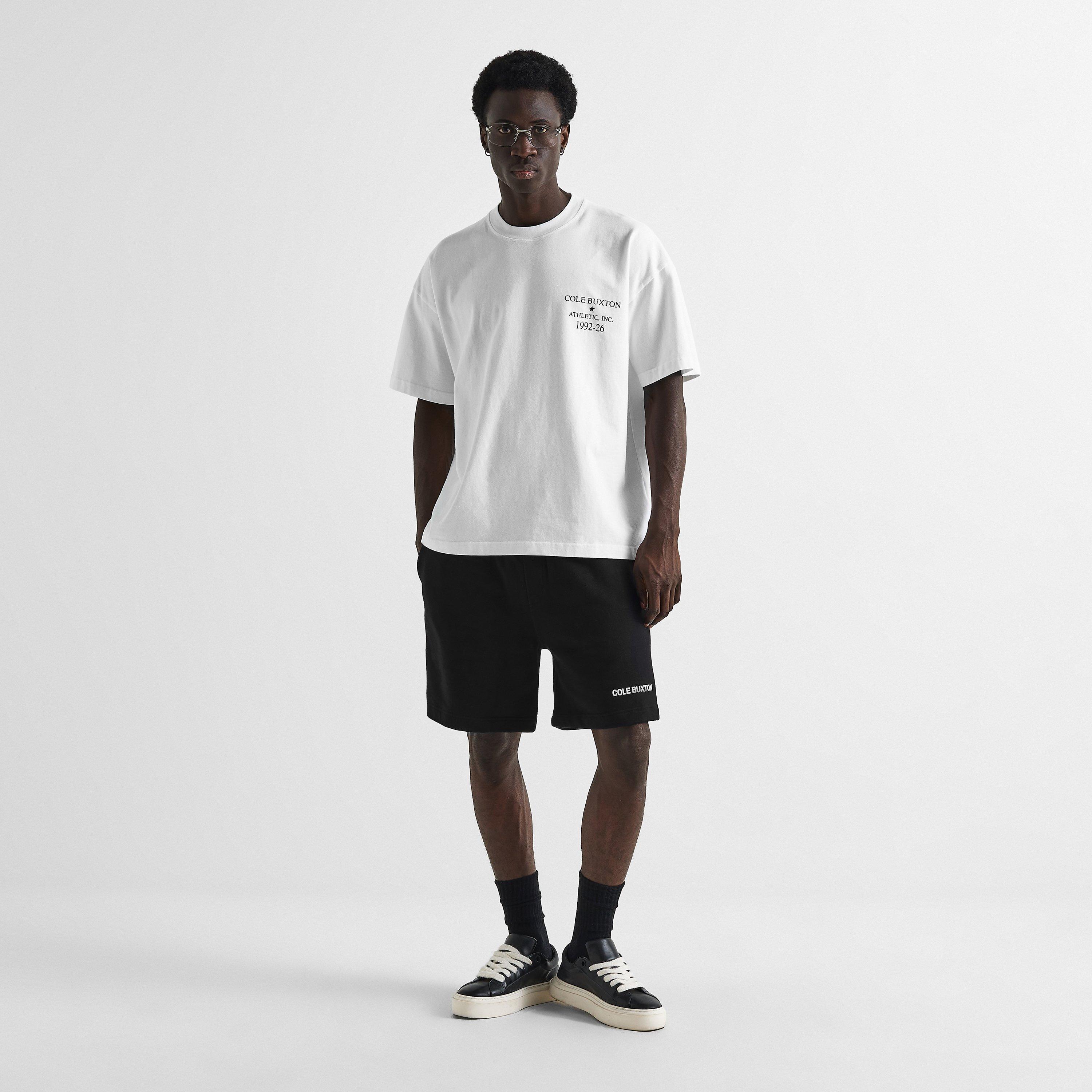 Black - Cole Buxton - Men's Fleece Jogger Shorts - 6