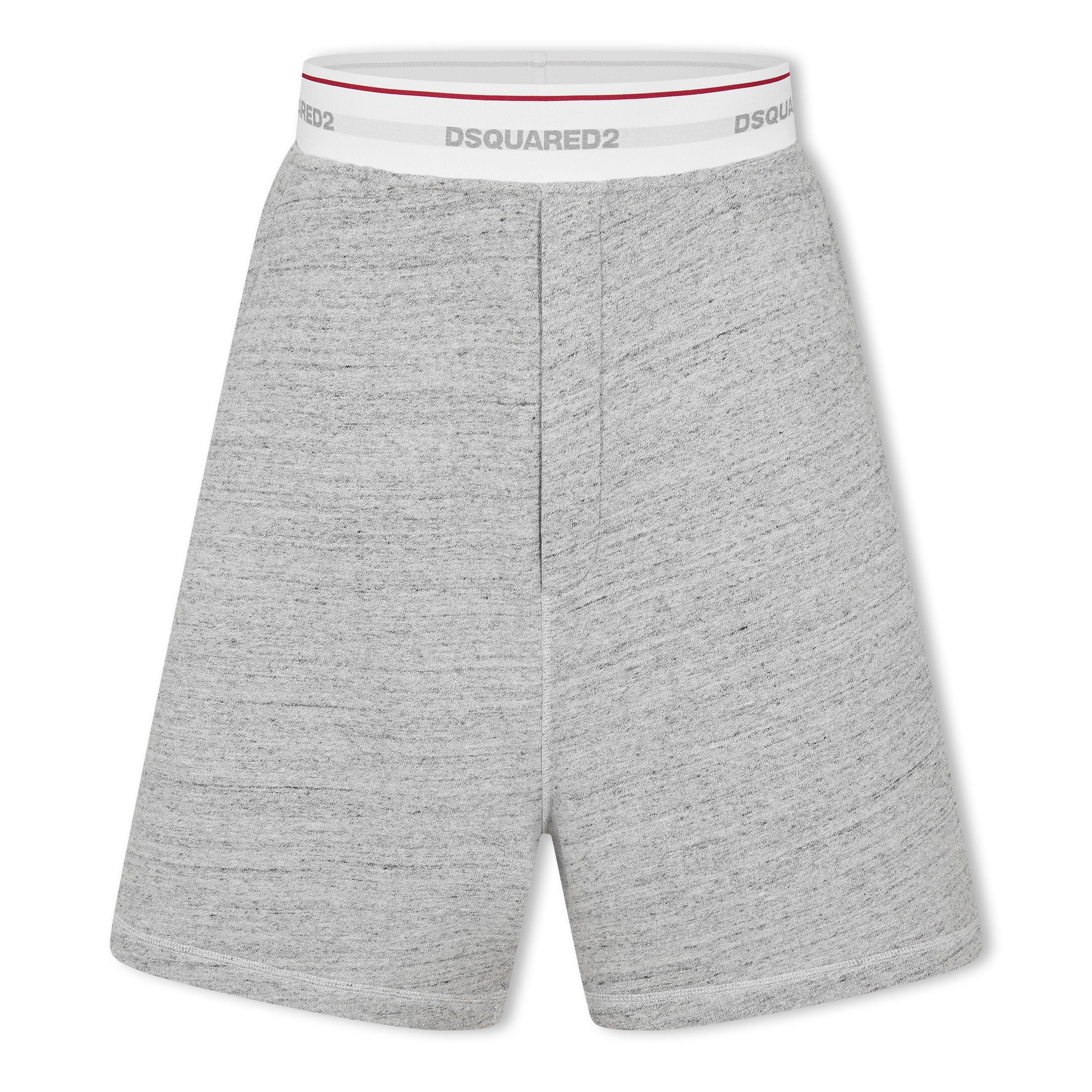 DSquared2 Men's Fleece Jogger Shorts - Grey Melange - S