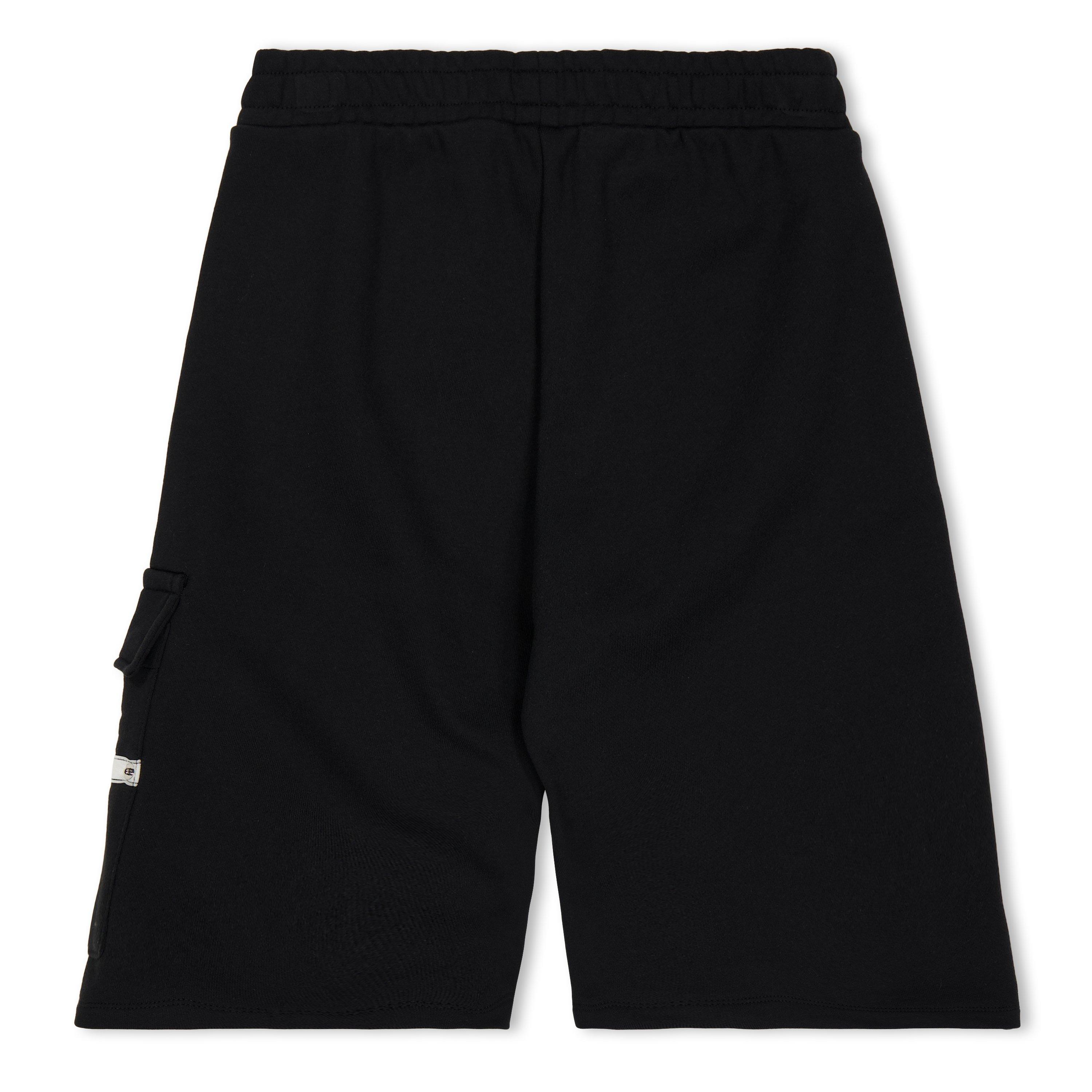 Black 60100 - Moschino - Moschino Logo Shorts Jn61 - 2