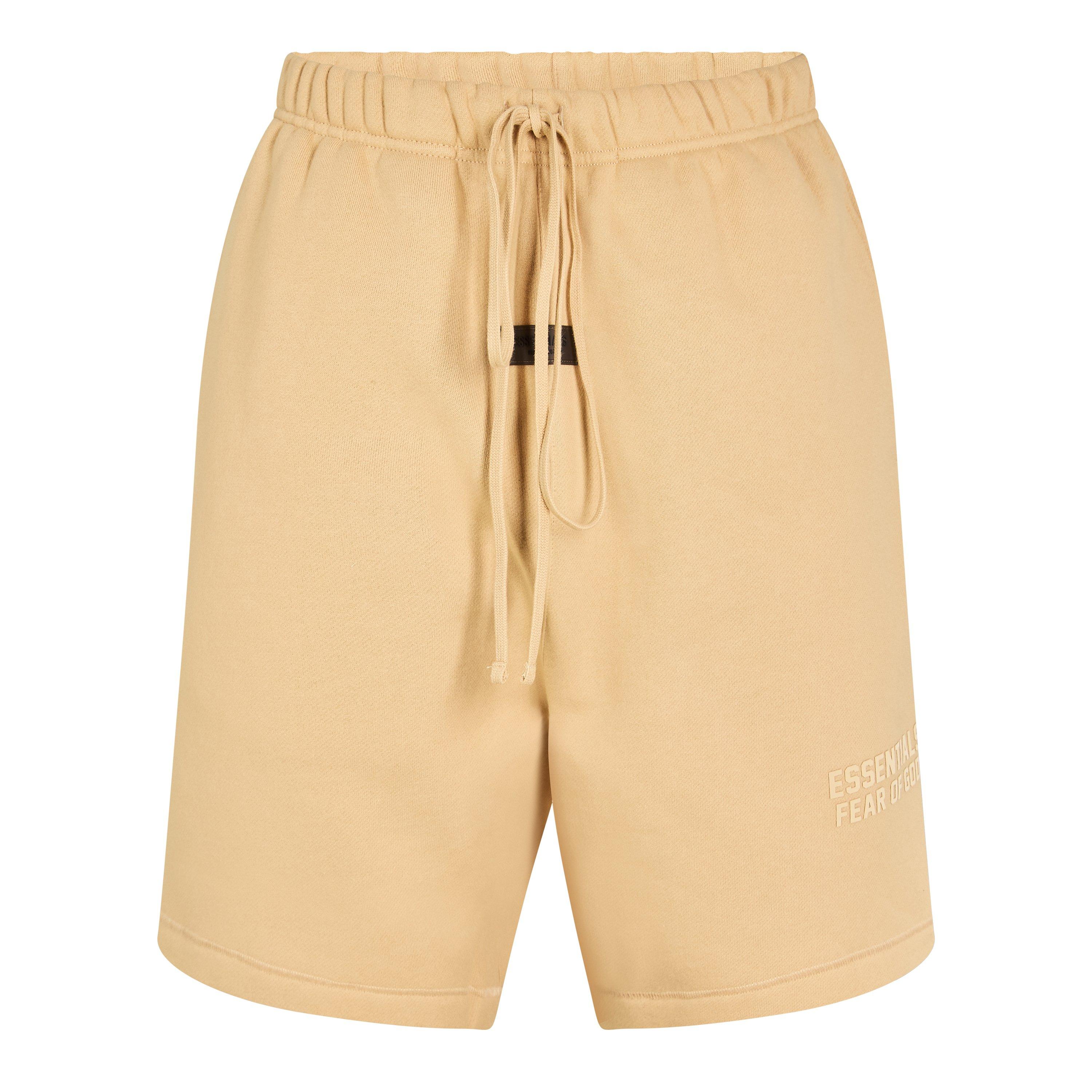 Fear Of God Essentials Men's Fleece Jogger Shorts - Sand - Size 2X Small