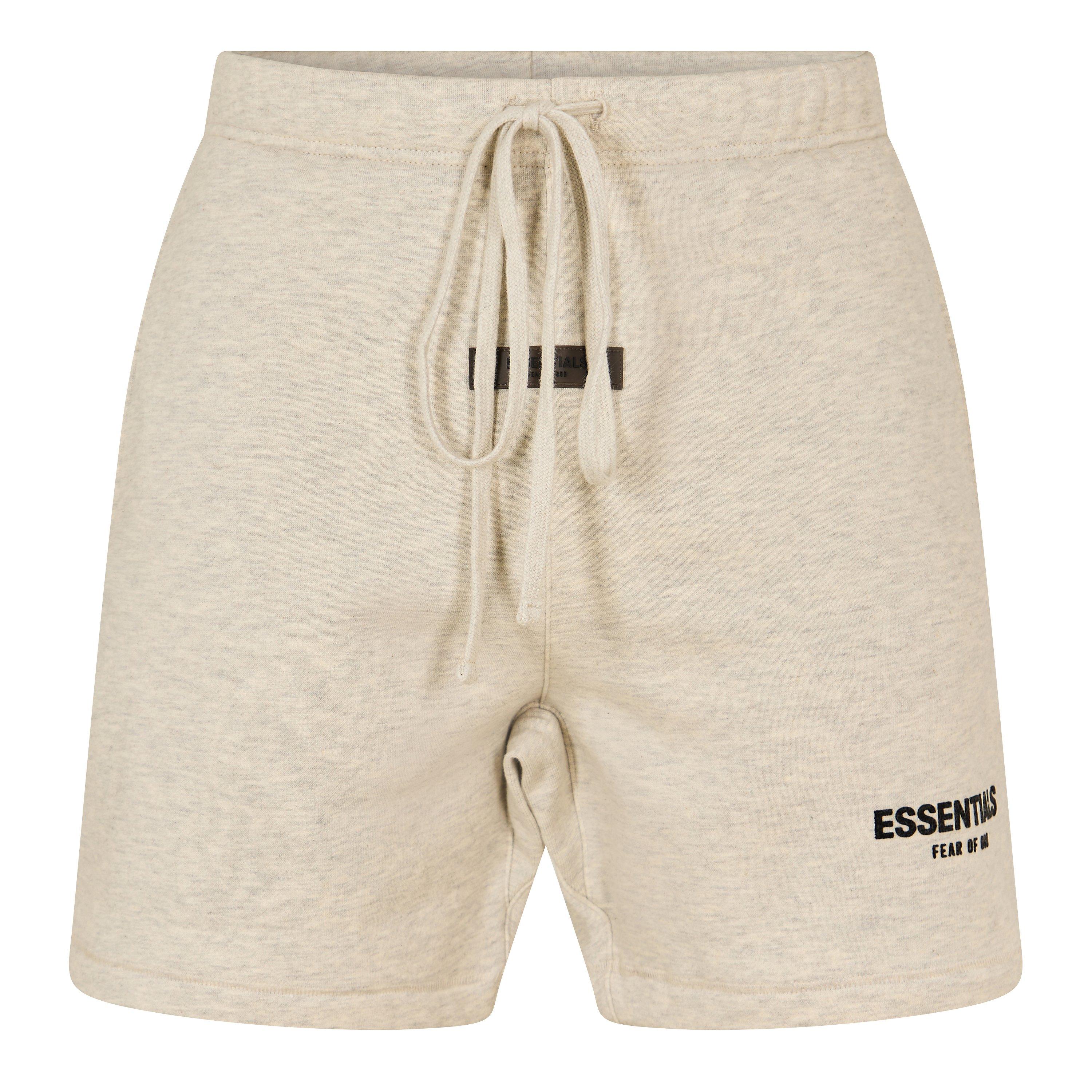 Light Oatmeal - Fear Of God Essentials - Unisex Adults Fleece Jogger Shorts - 1