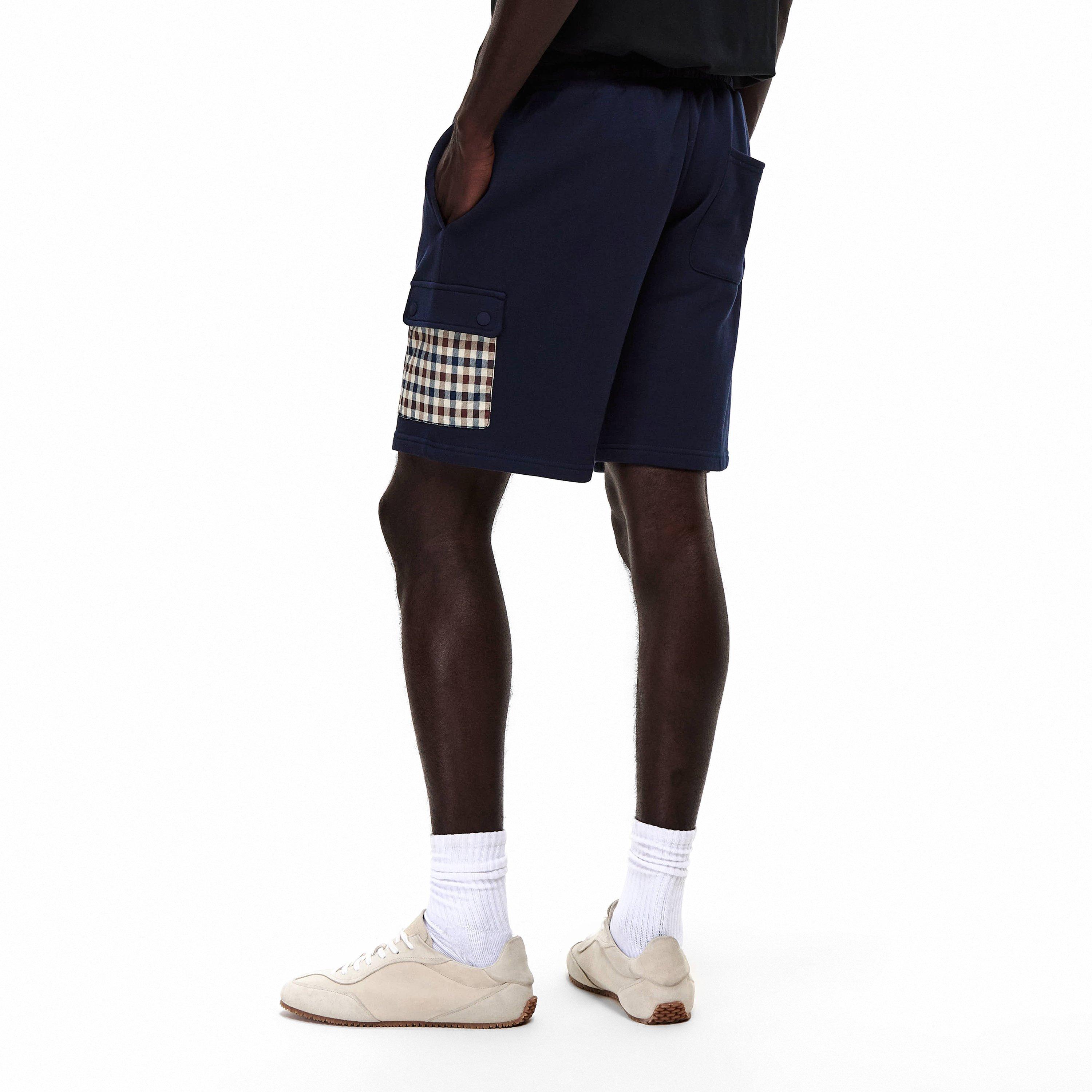 Navy - Aquascutum - AquAct Lam Pkt Short Sn62 - 4