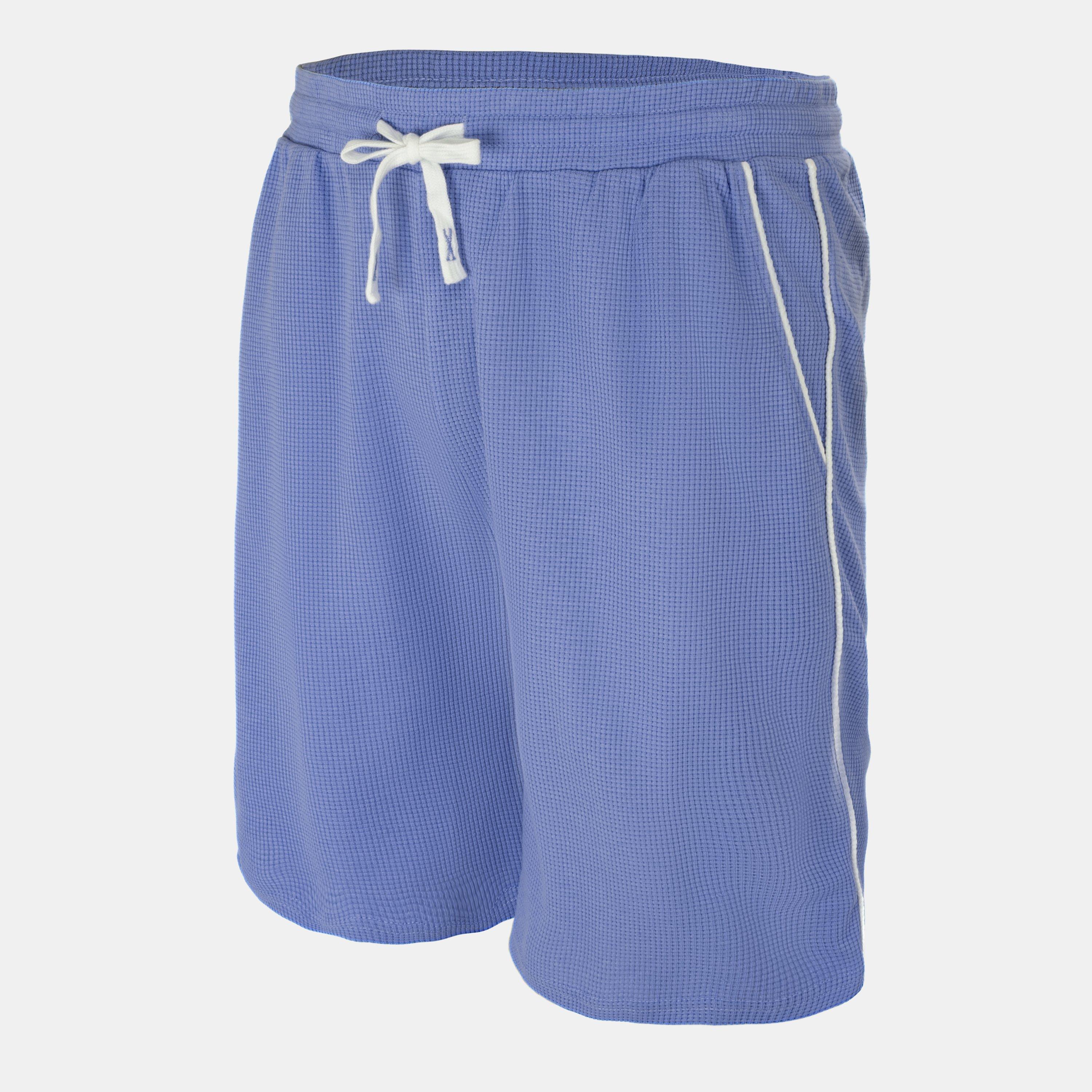 Light Blue - Fabric - Waffle Shorts Mens - 3