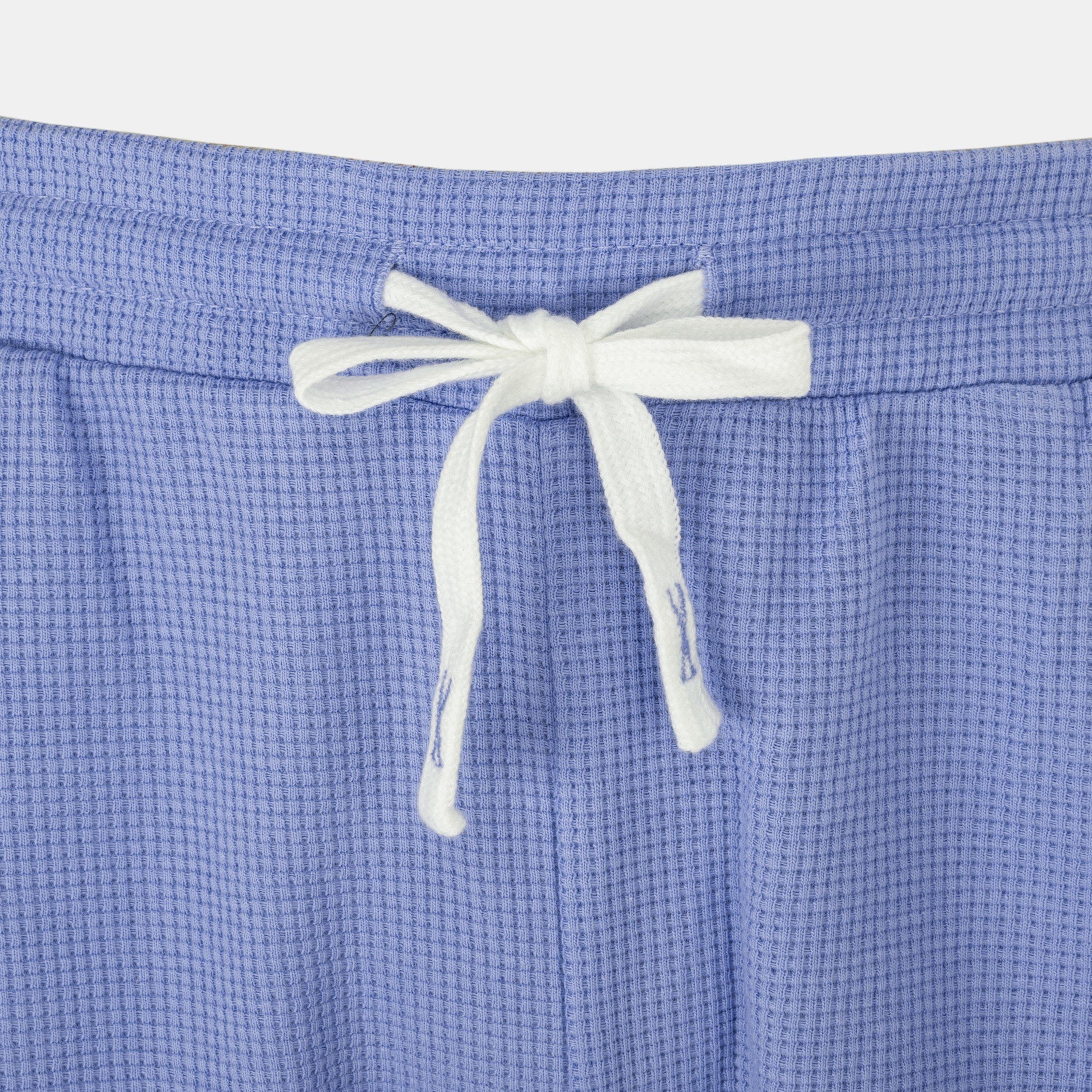 Light Blue - Fabric - Waffle Shorts Mens - 4