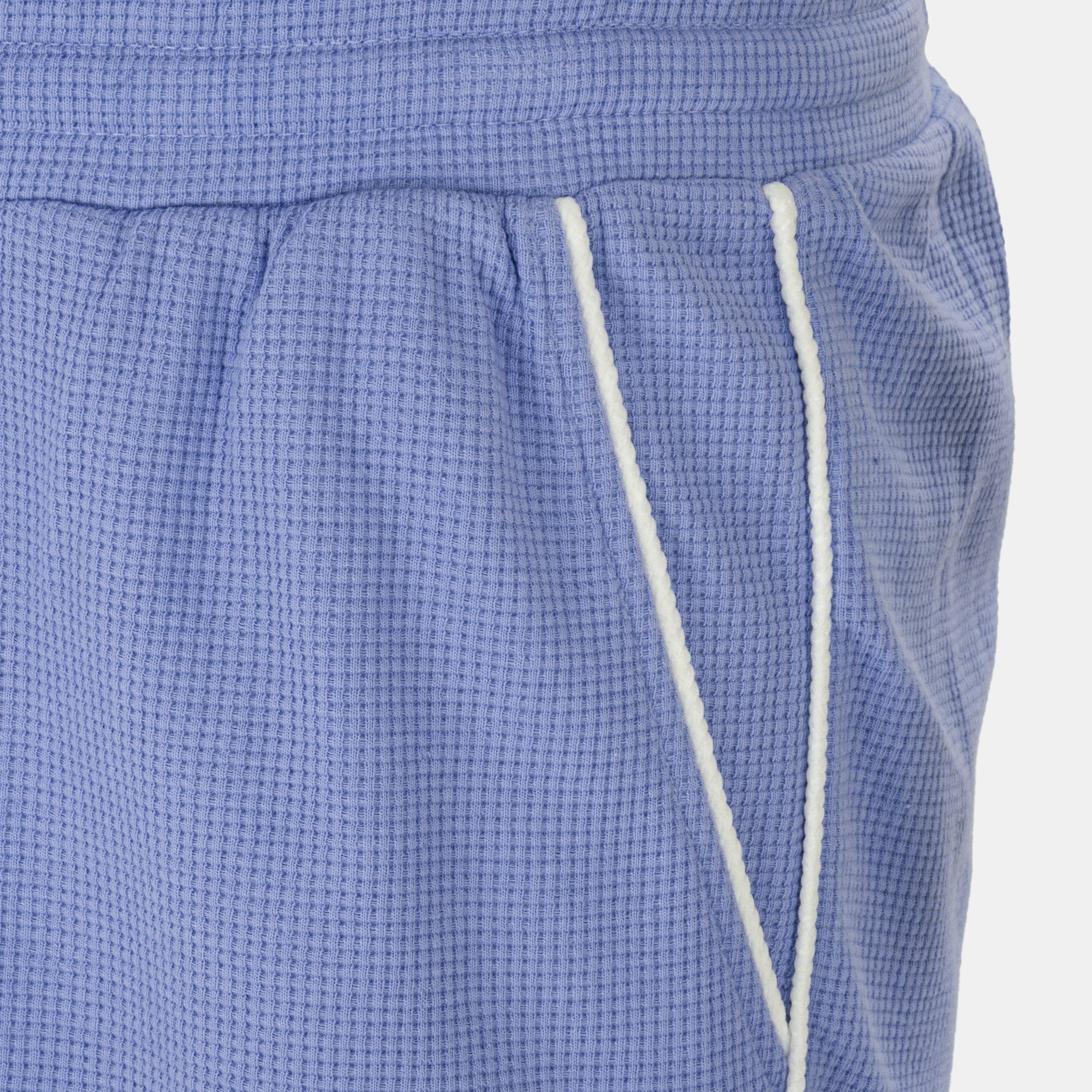Light Blue - Fabric - Waffle Shorts Mens - 5