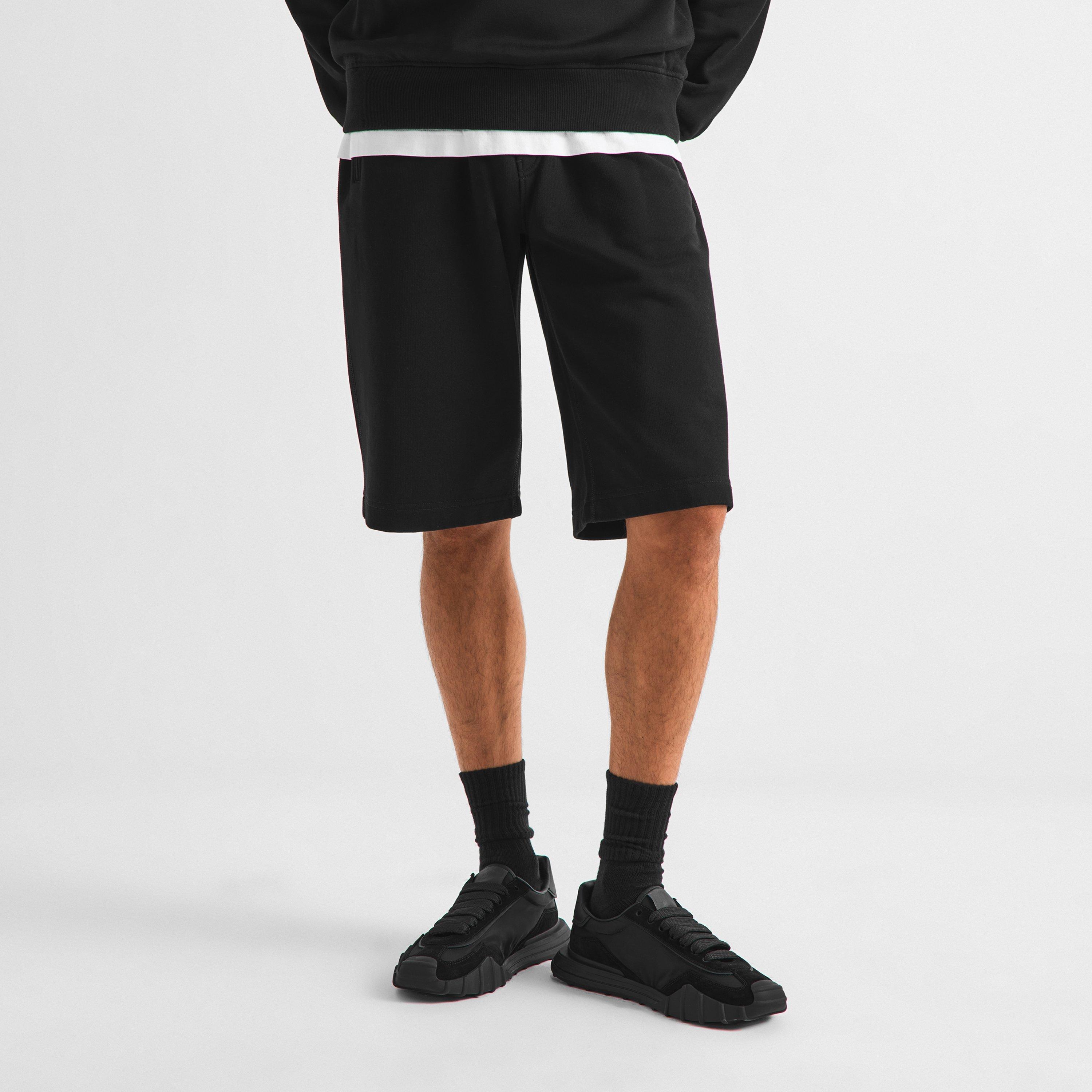 Black - Dolce and Gabbana - DG Placca Shorts Sn61 - 3