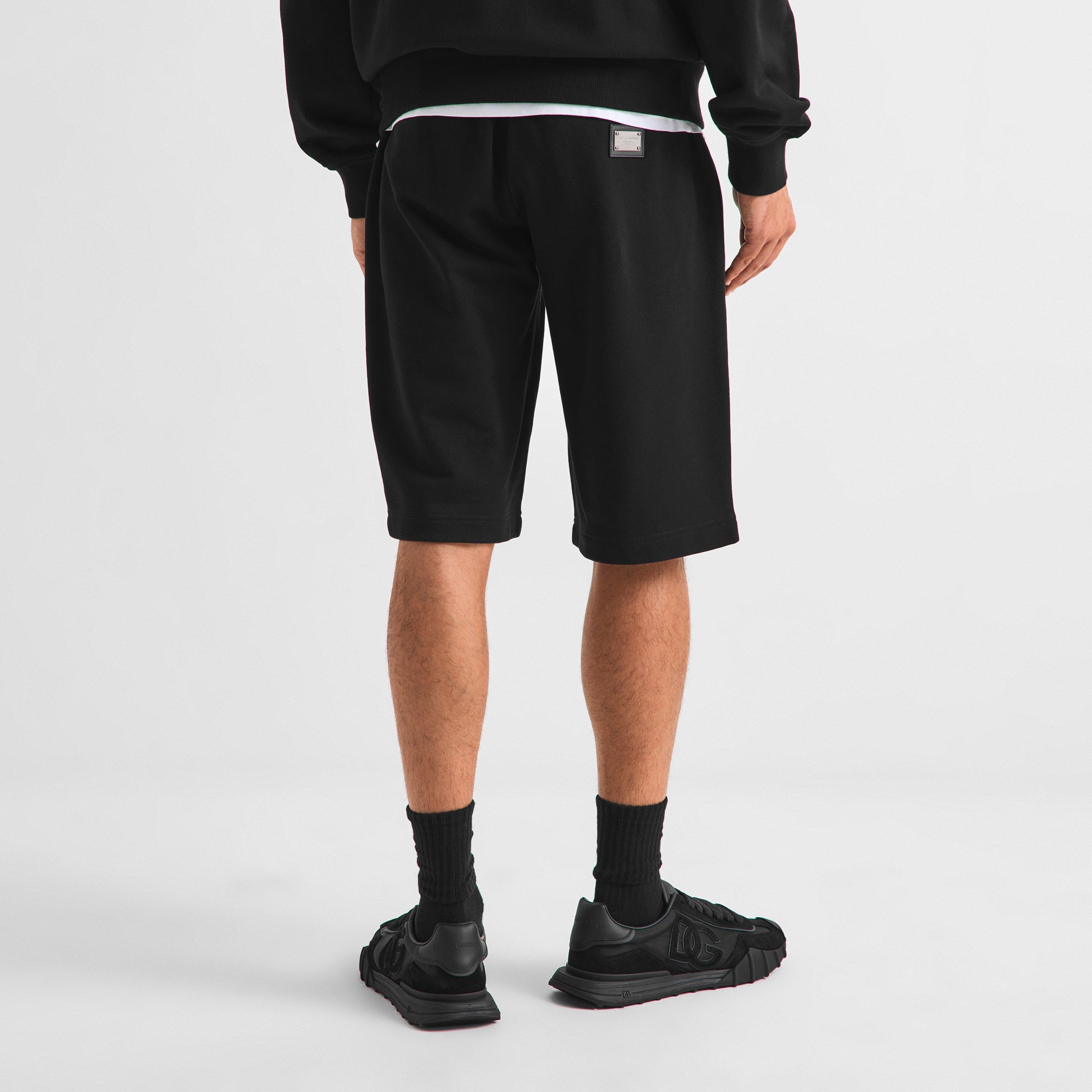 Black - Dolce and Gabbana - DG Placca Shorts Sn61 - 4