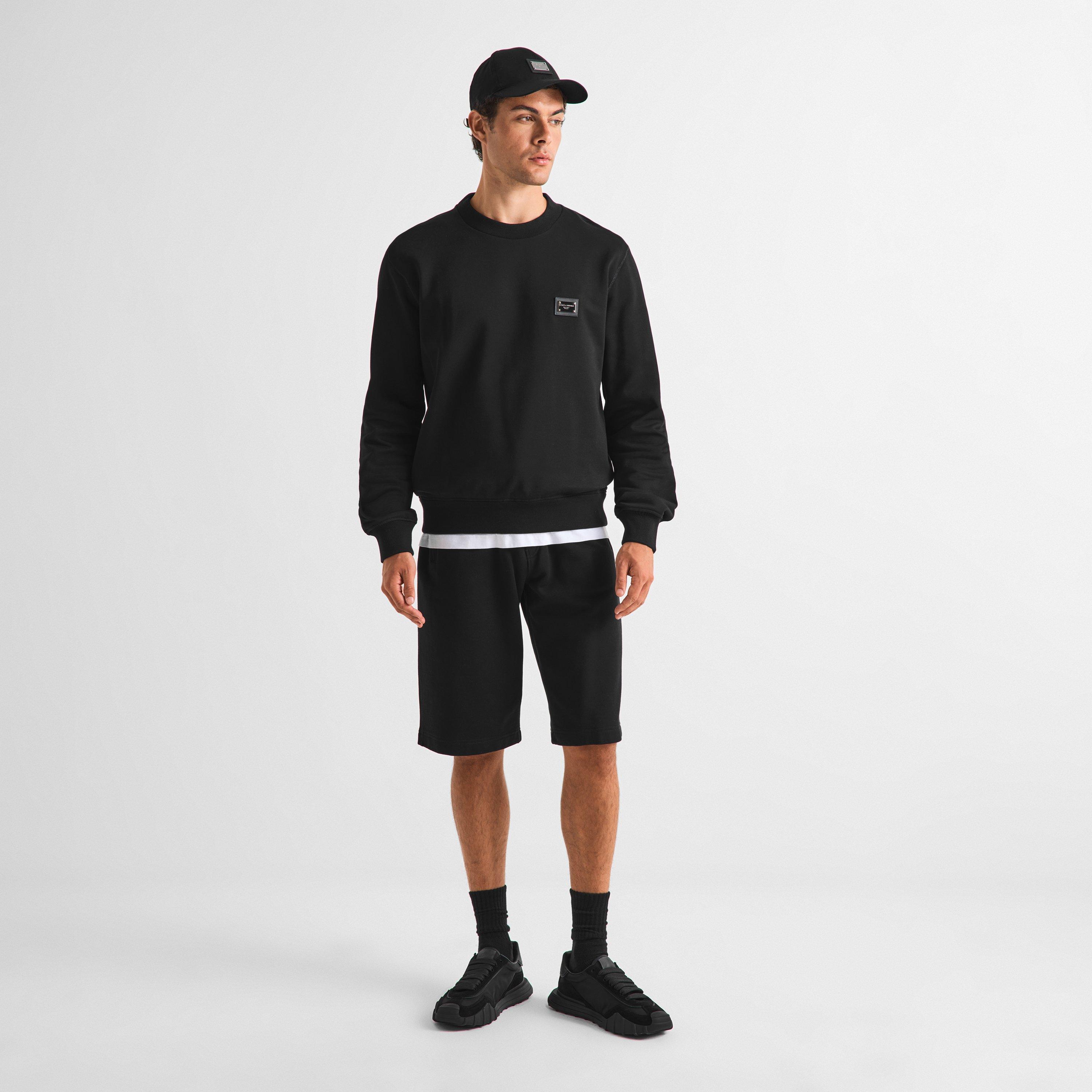 Black - Dolce and Gabbana - DG Placca Shorts Sn61 - 6