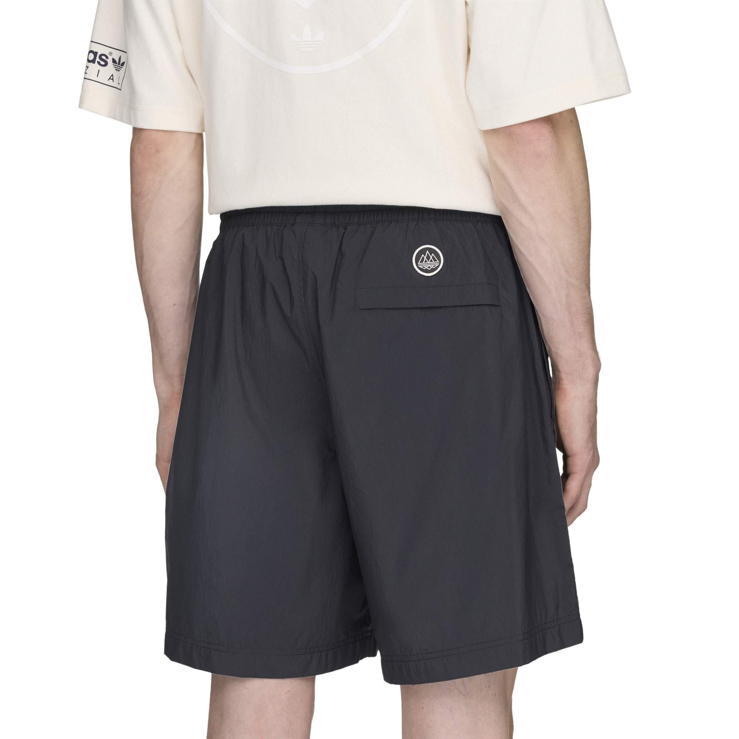 Black - adidas - SPZL Mens Hudswell S Fleece Jogger Shorts - 4