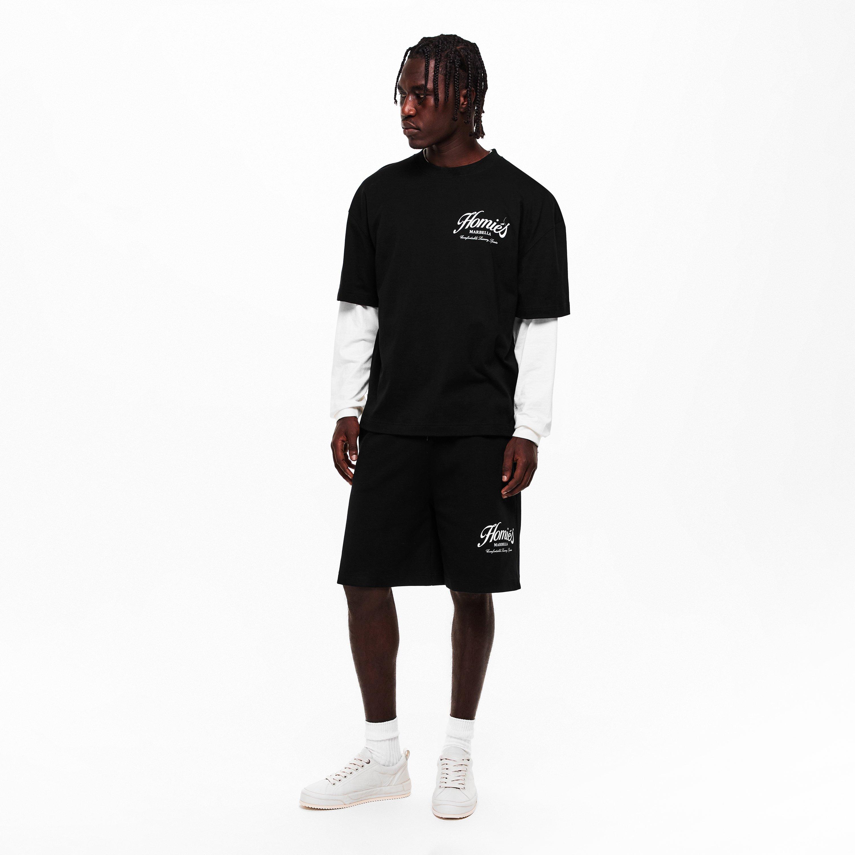 Black - Homies Marbella - HOMIES ESSENTIALS SHORTS BLACK - 6