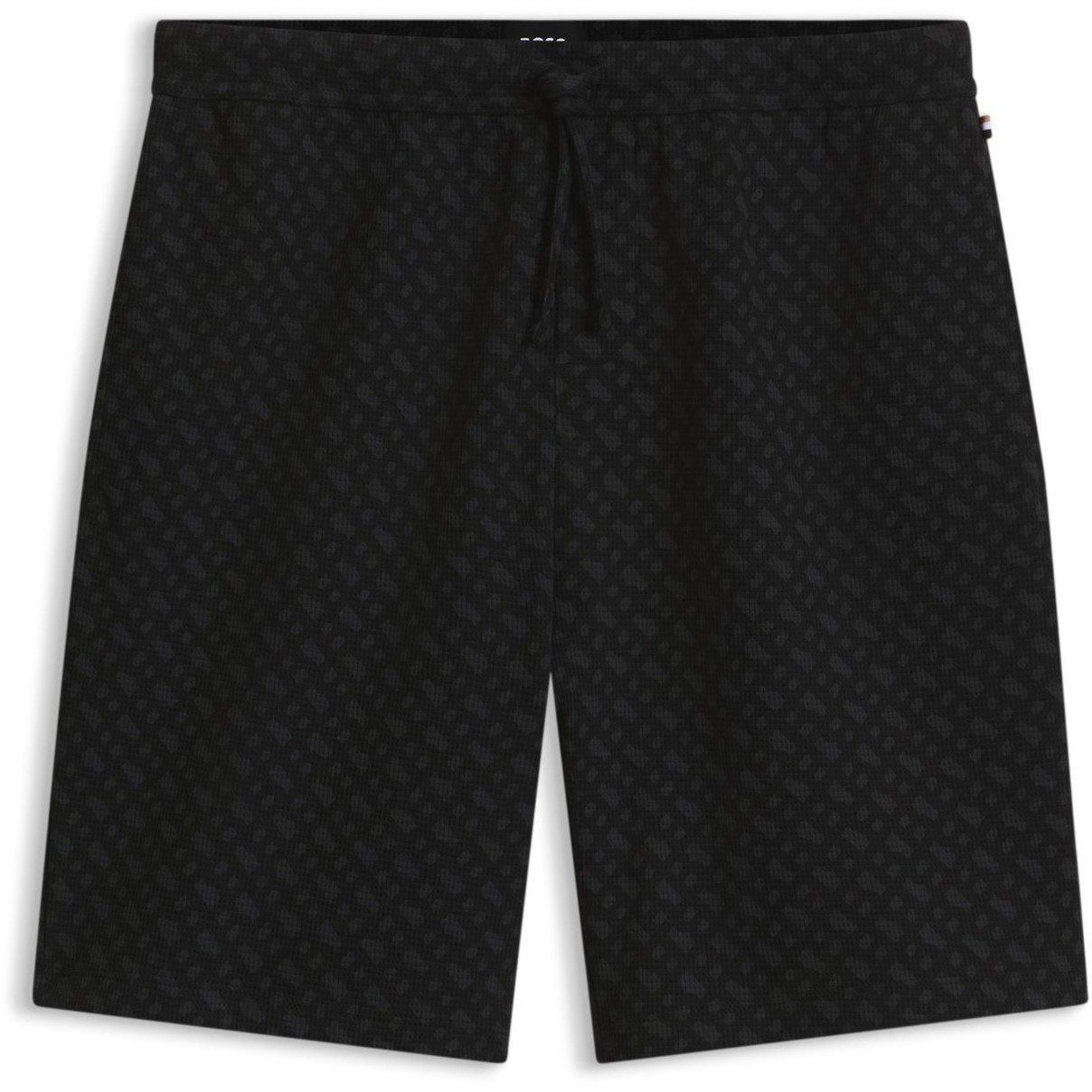 Black 002 - Boss - BW Waff AOP Shorts Sn64 - 1