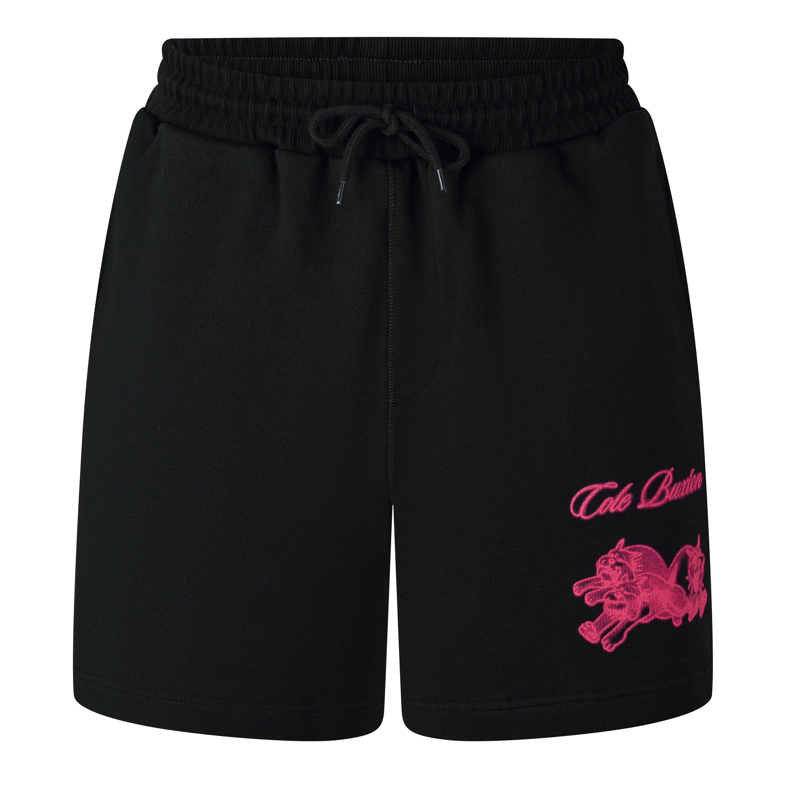 Black/Pink - Cole Buxton - Men's Bull Dog Fleece Shorts - 1