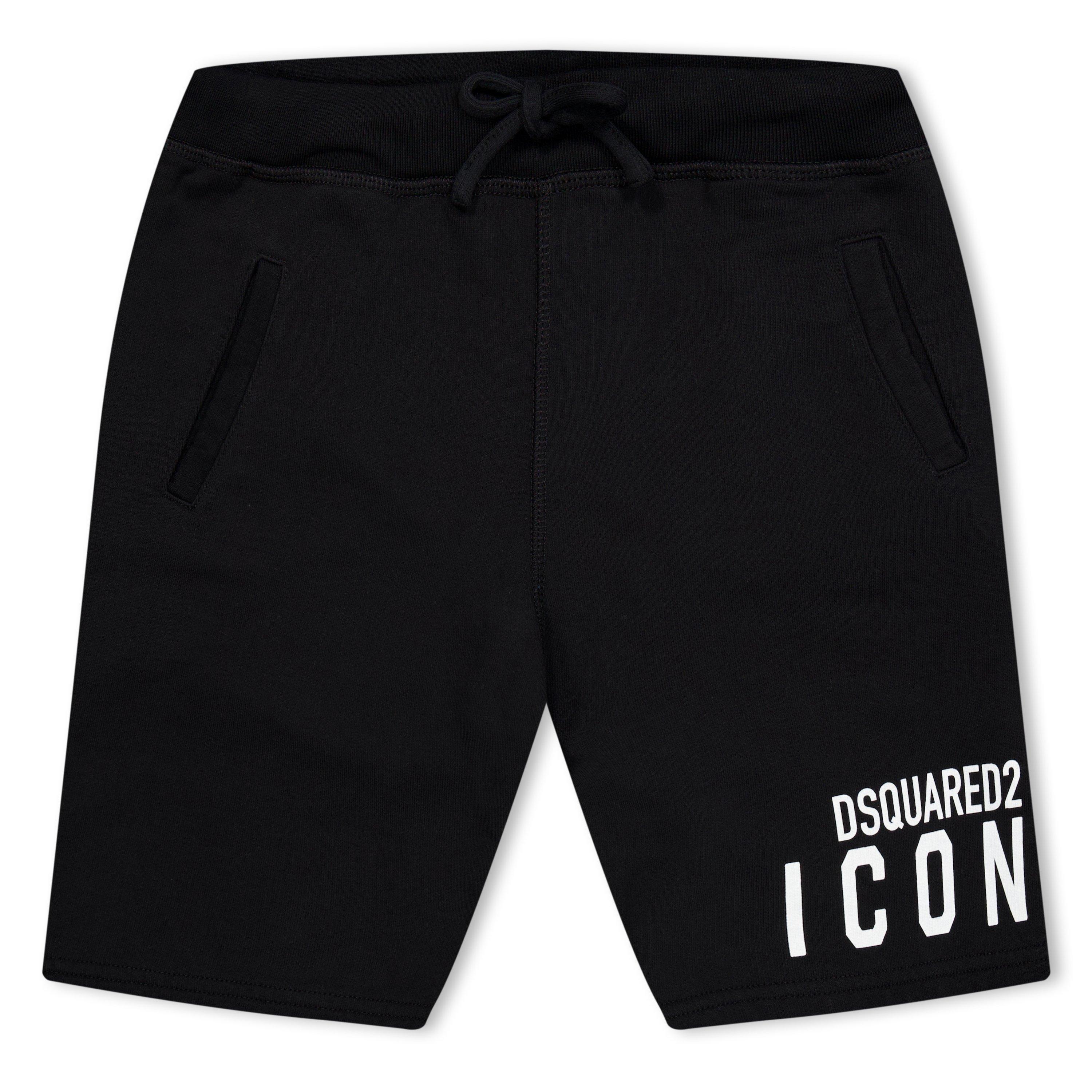 Dsquared2 Boys Icon Logo Shorts - Black Dq900 - 10 Yrs
