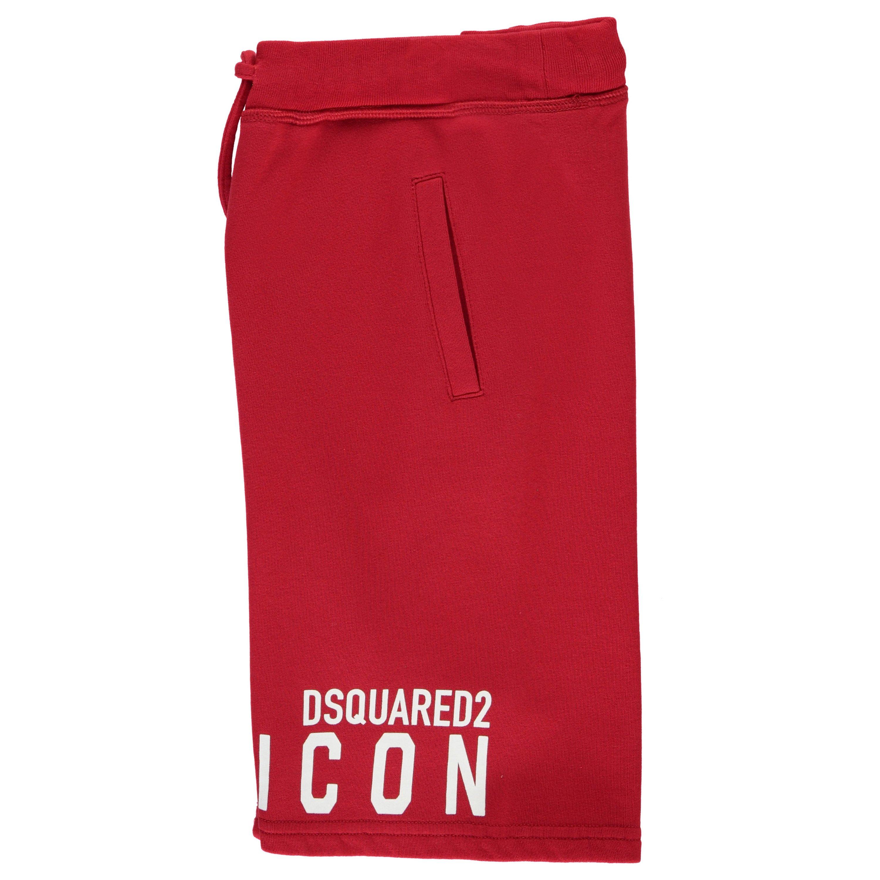 Tango Red DQ405 - DSquared2 - Icon Logo Shorts - 3