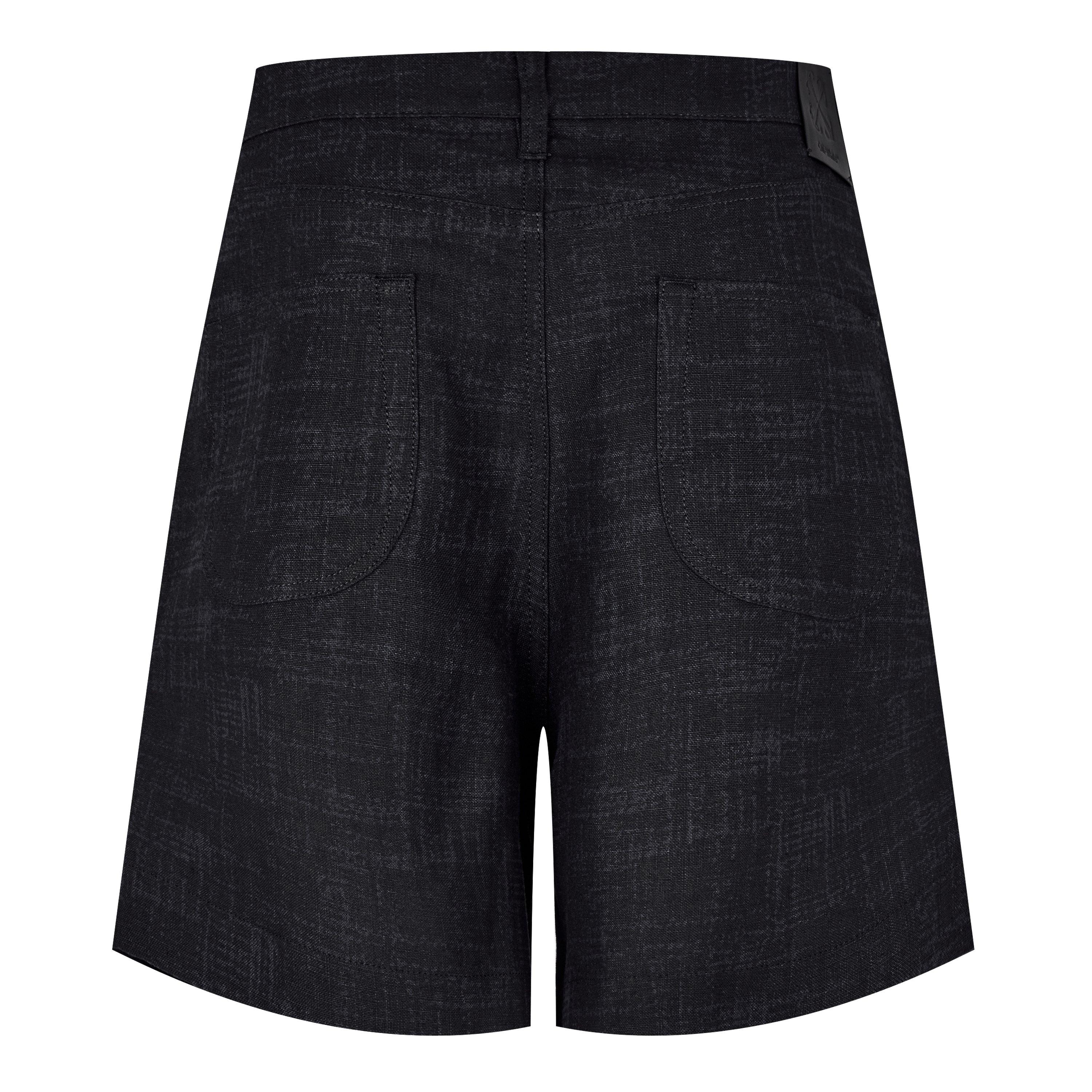 Salone Black - Off White - Men's Jersey Shorts - 2