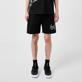 Alexander McQueen Embroidered Logo Shorts