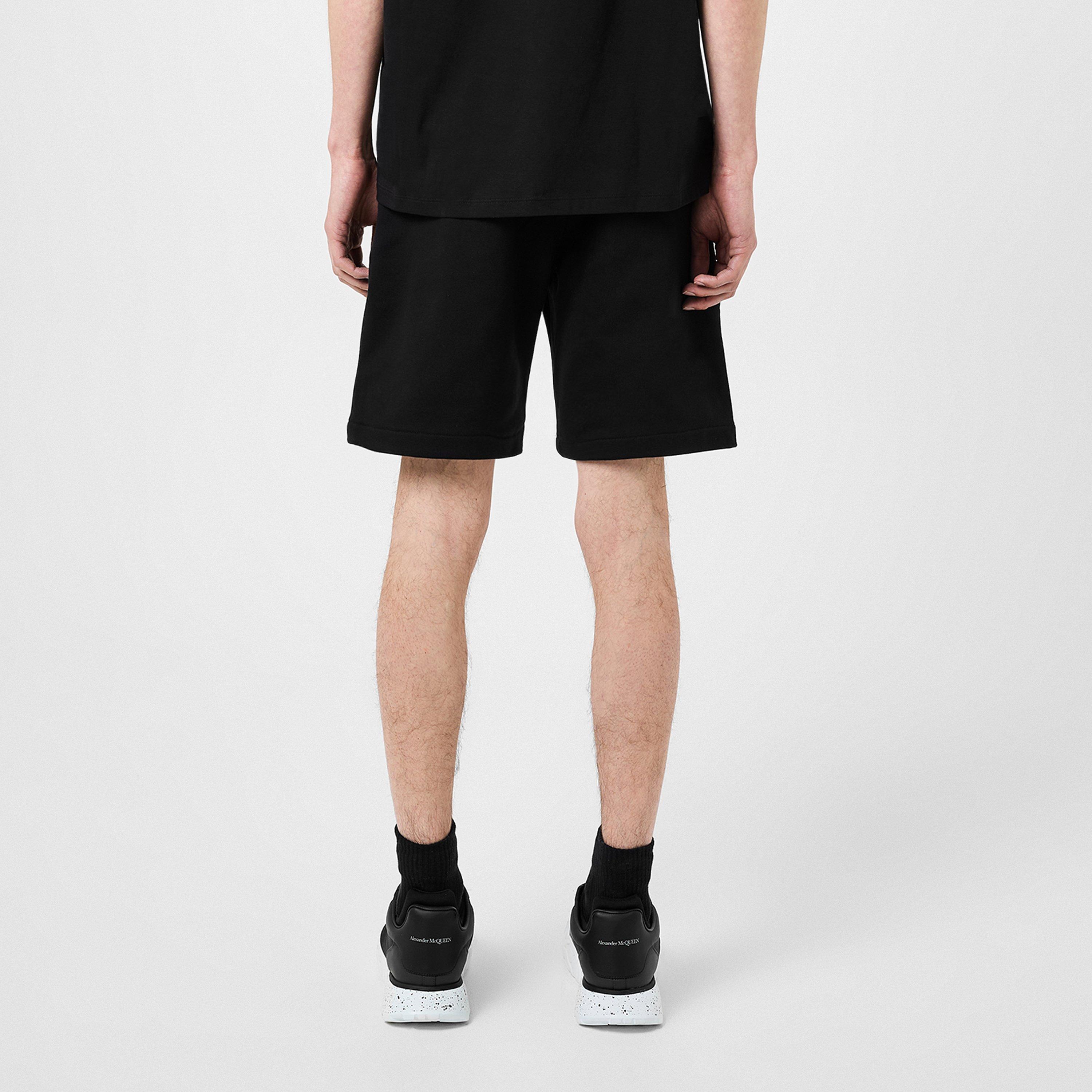 Black - Alexander McQueen - Embroidered Logo Shorts - 3
