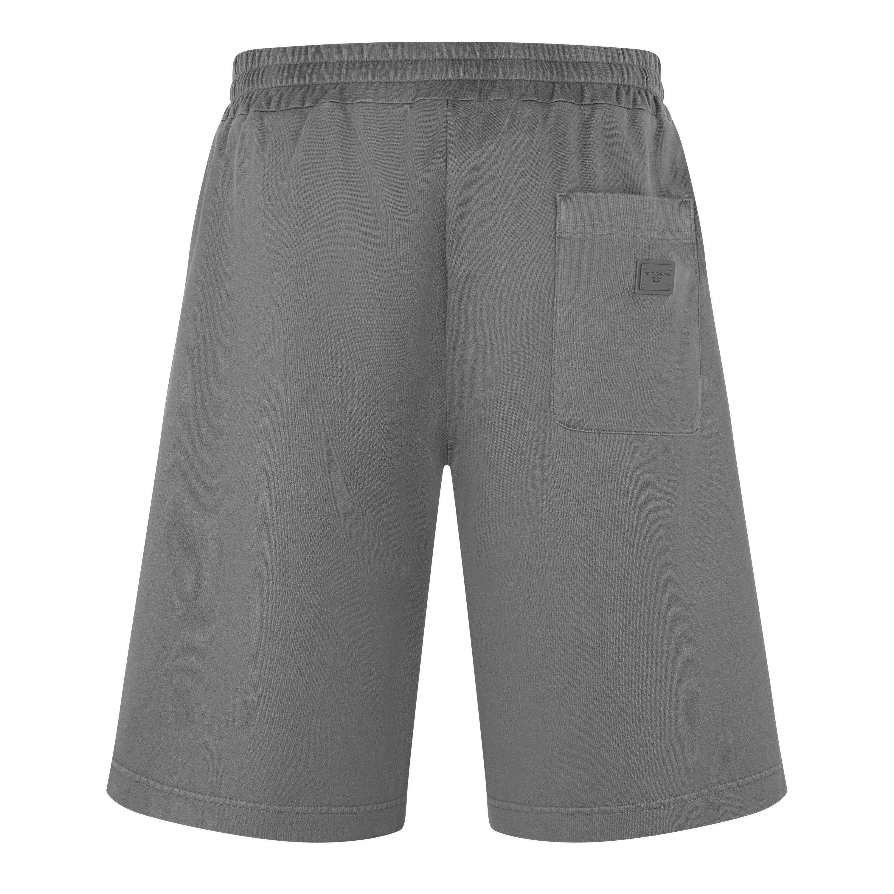 Dark Grey - Dolce and Gabbana - Fleece Shorts - 2