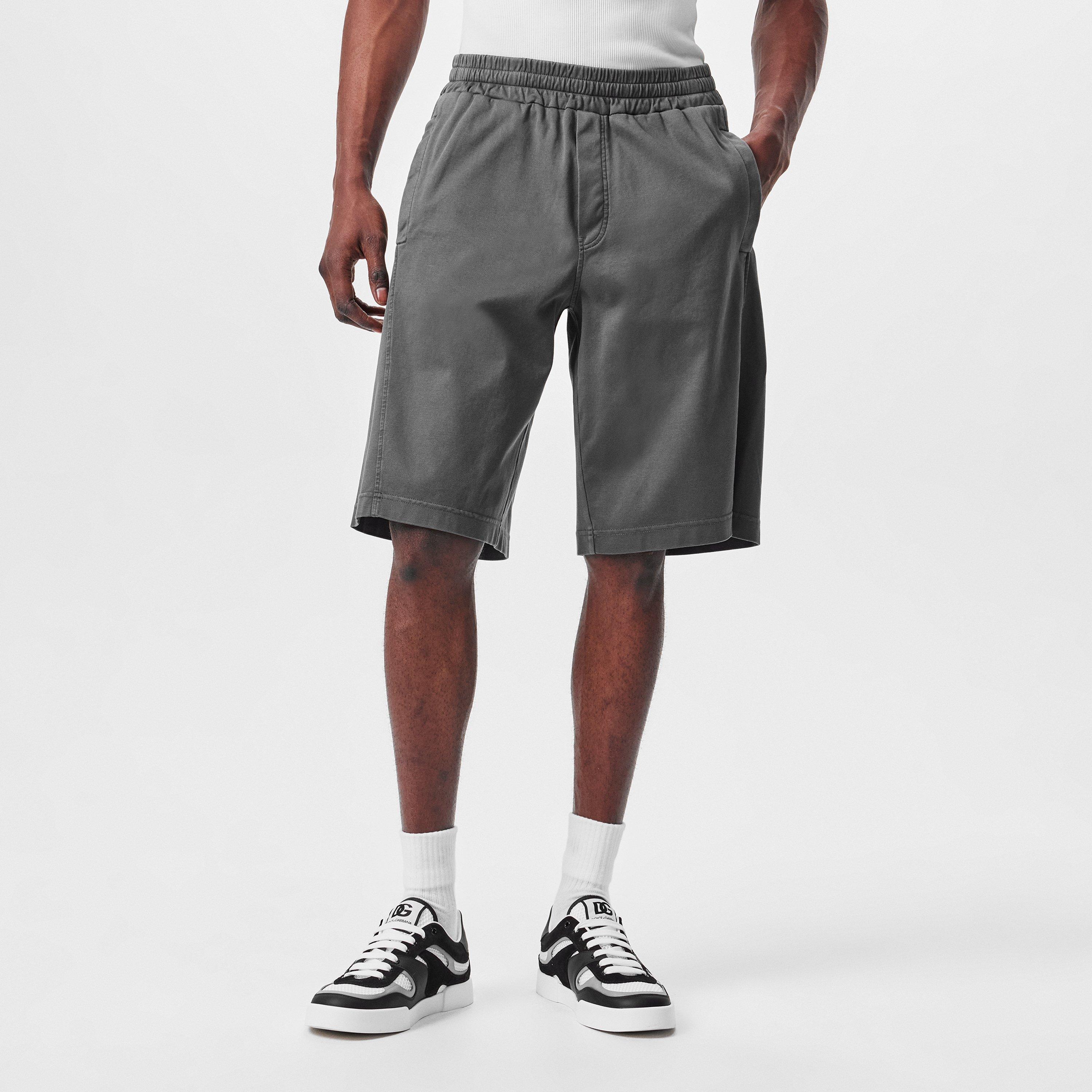 Dark Grey - Dolce and Gabbana - Fleece Shorts - 3