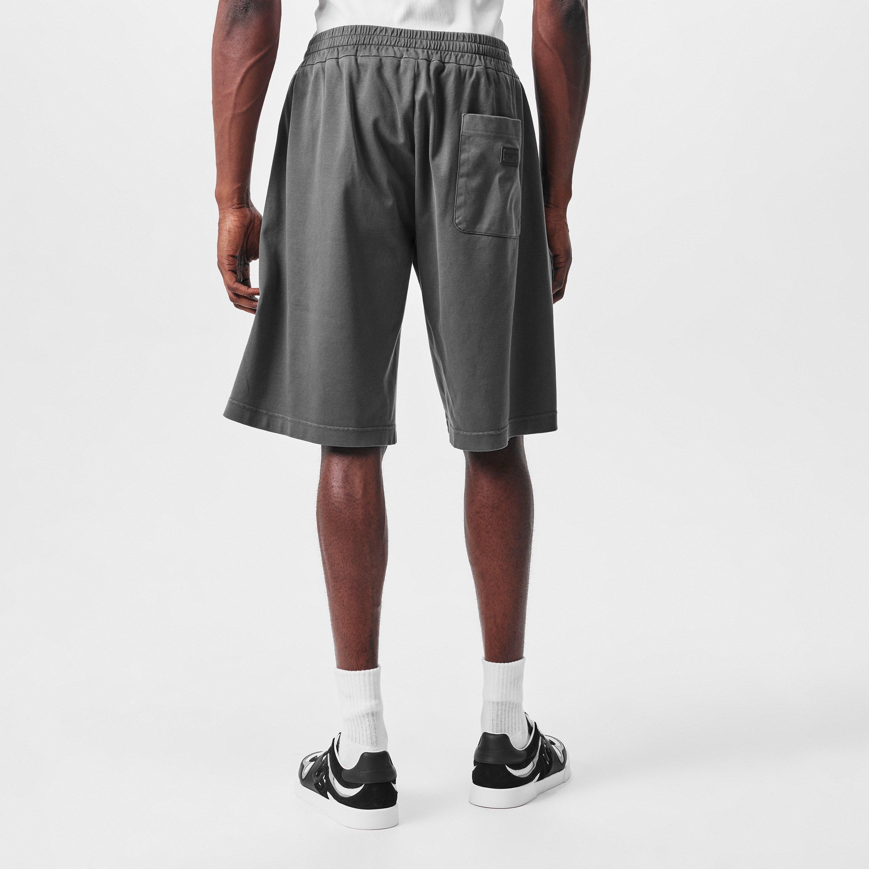 Dark Grey - Dolce and Gabbana - Fleece Shorts - 4