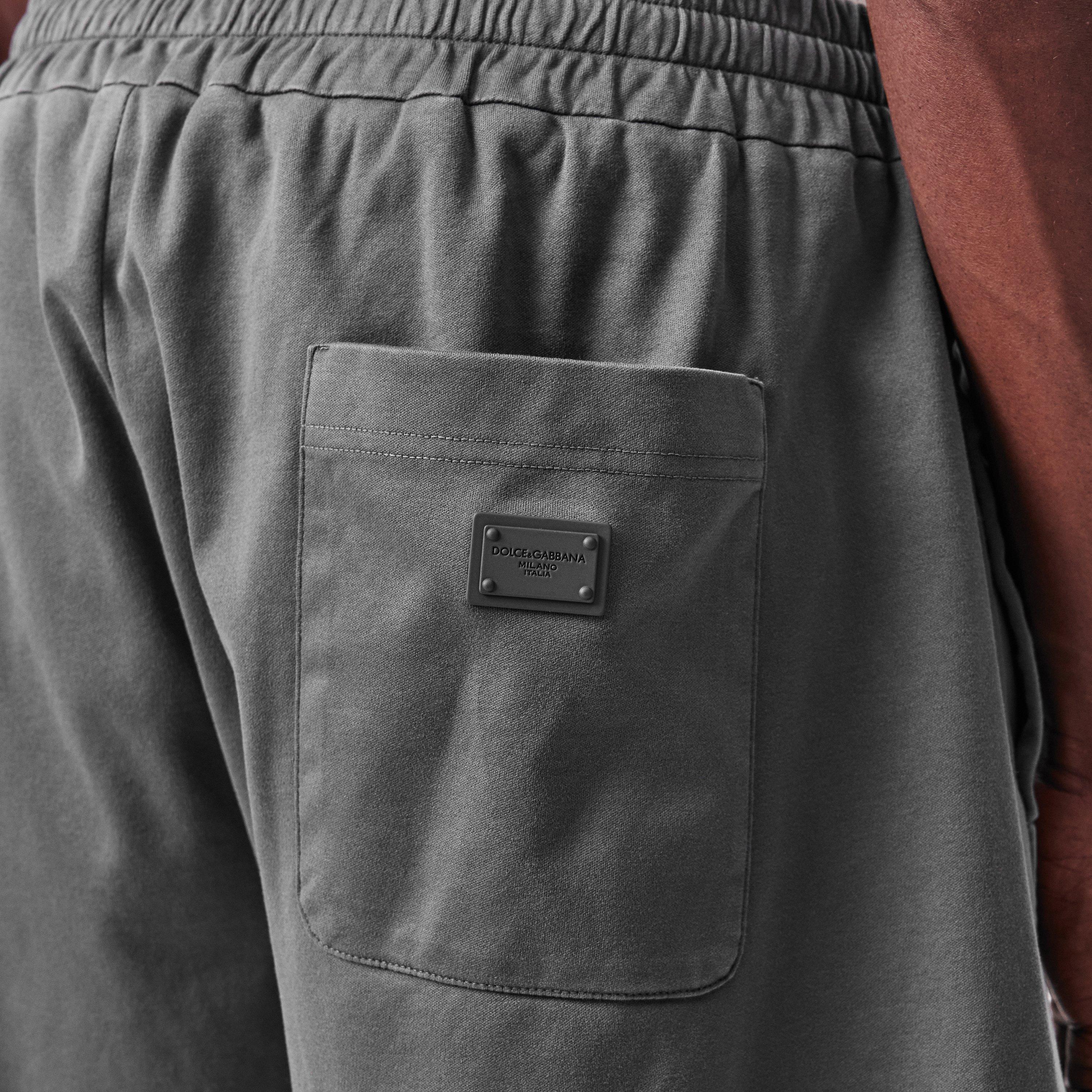 Dark Grey - Dolce and Gabbana - Fleece Shorts - 5