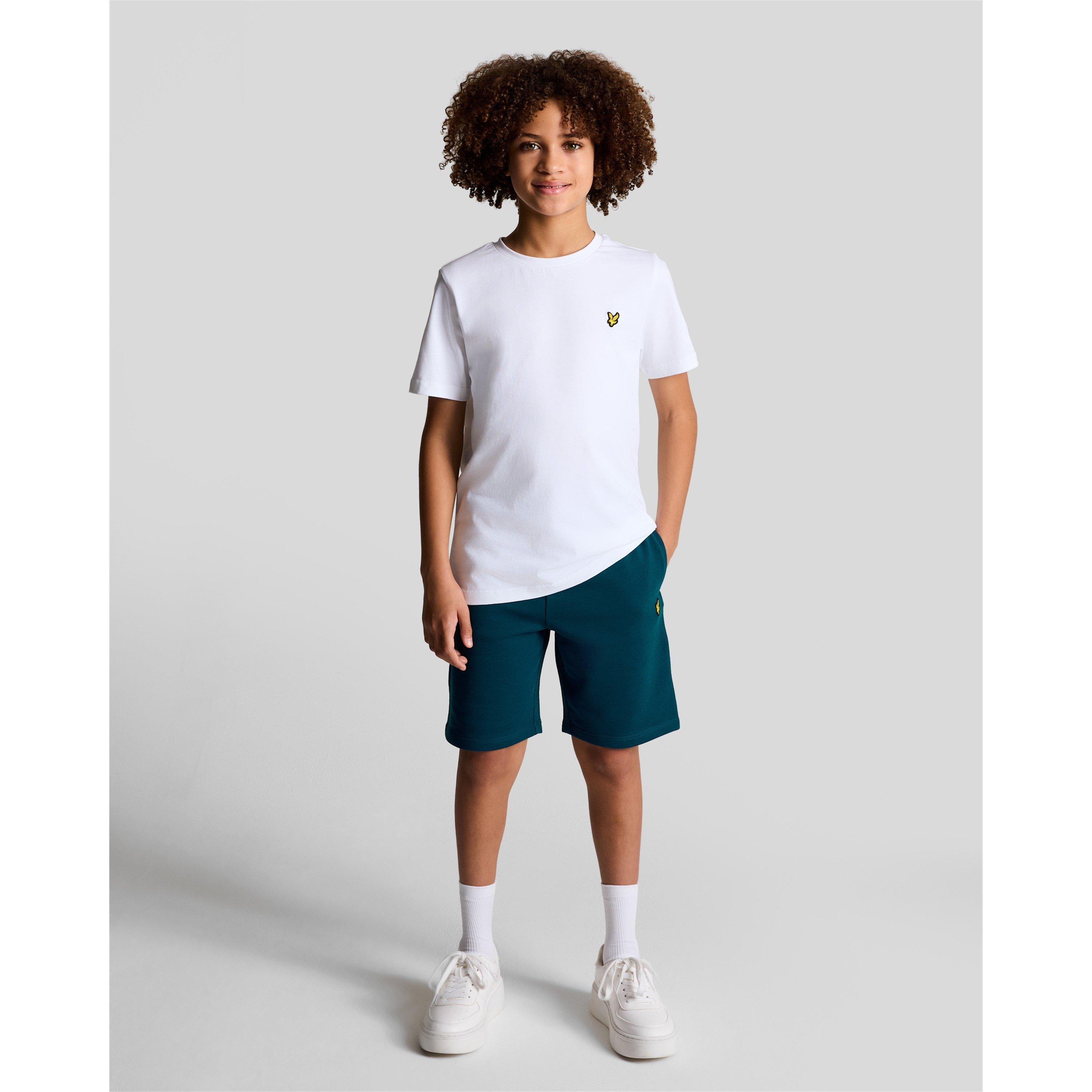 W992 Apres Navy - Lyle and Scott - Kids' Fleece Jogger Shorts - 2