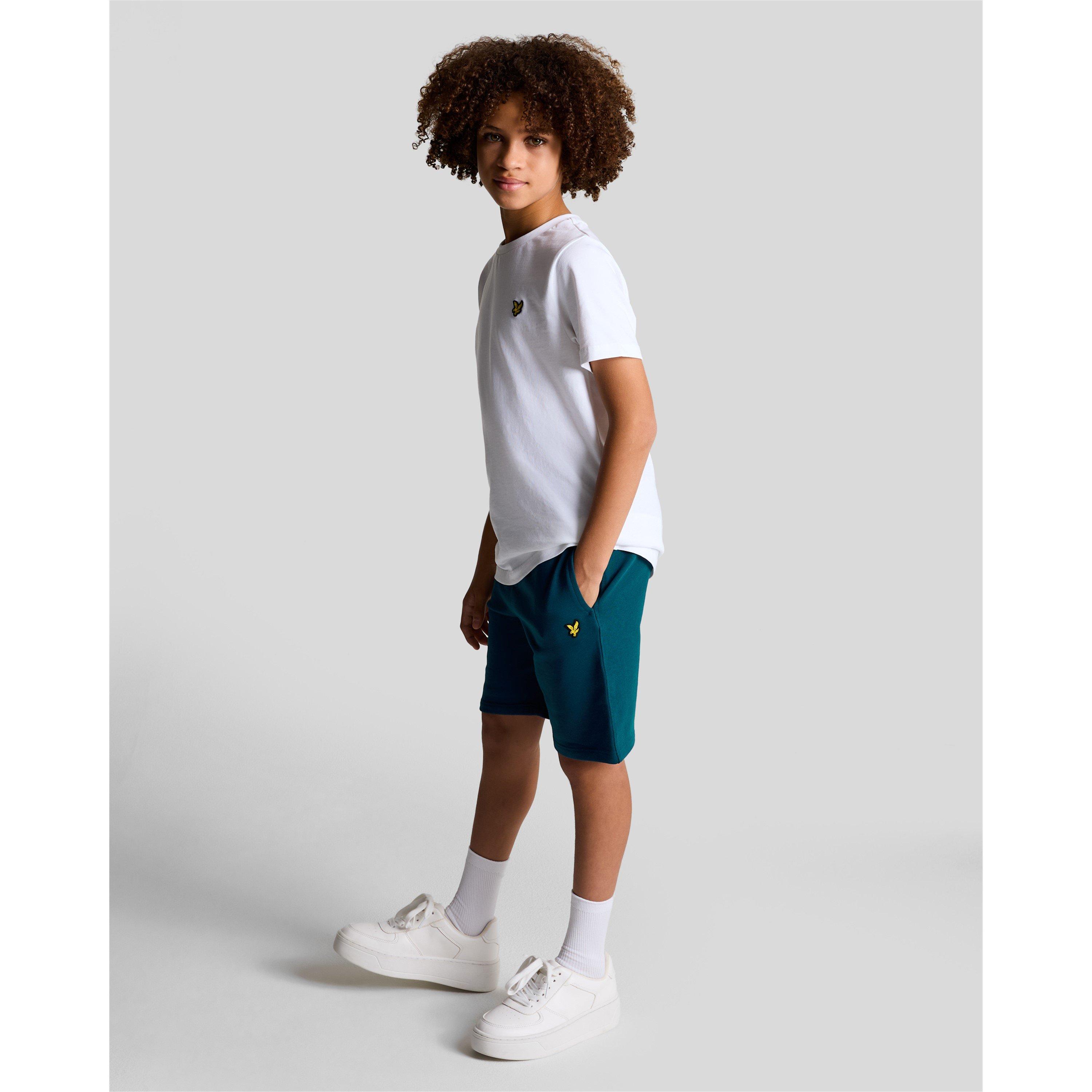 W992 Apres Navy - Lyle and Scott - Kids' Fleece Jogger Shorts - 3