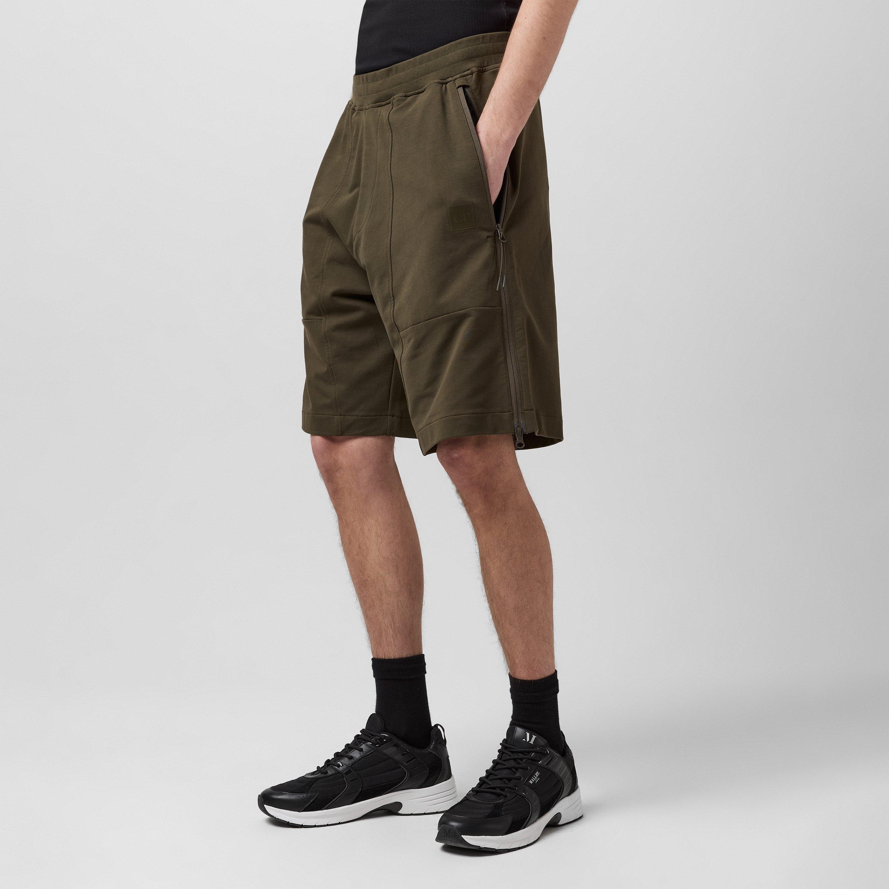 Ivy Green 683 - CP Company Metropolis - Men's Fleece Jogger Shorts - 2