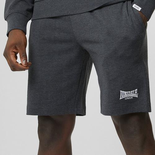 Charcoal Marl - Lonsdale - Jersey Lounge Shorts - 3