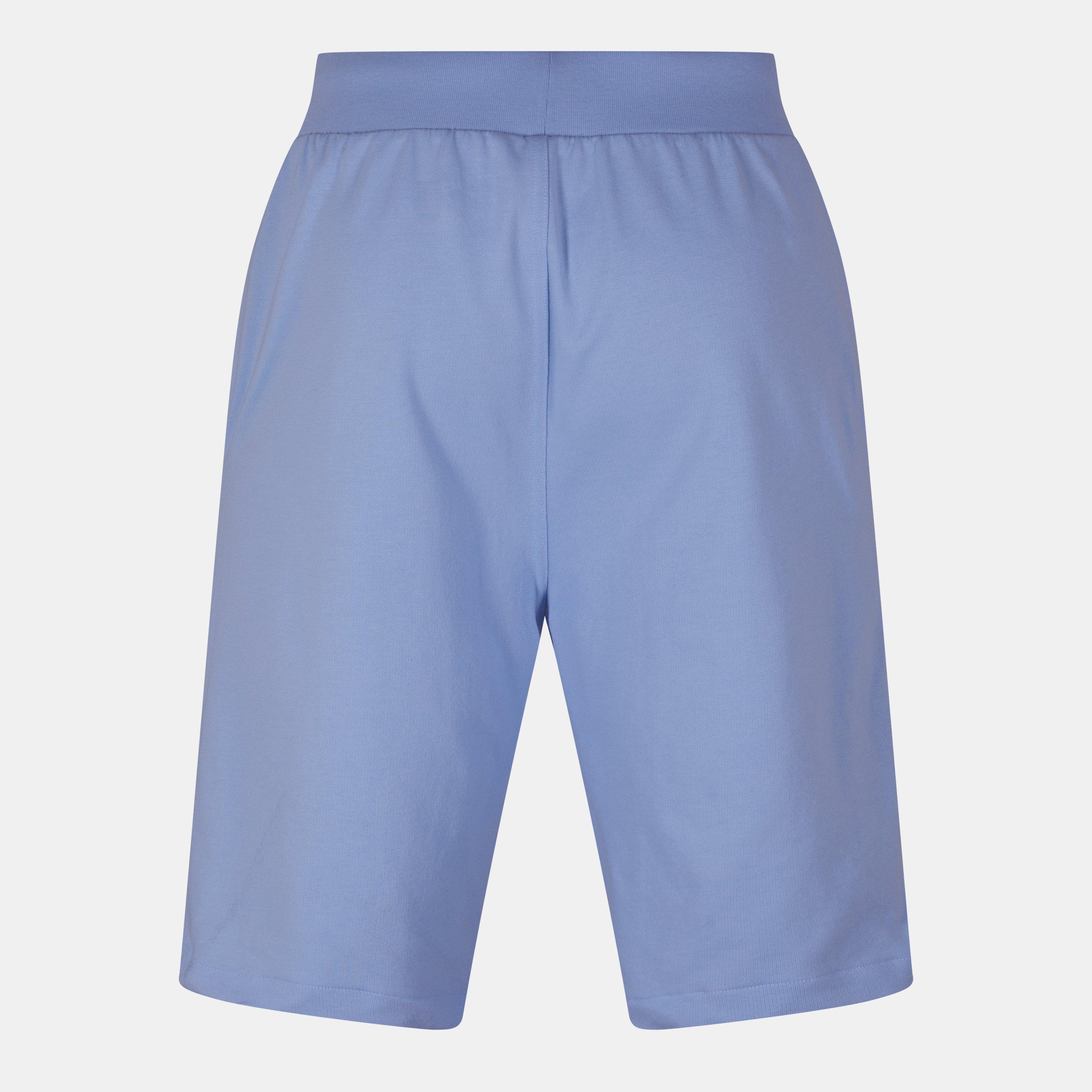 Office Blue - Polo Ralph Lauren - Men's Block Logo Fleece Jogger Shorts - 2