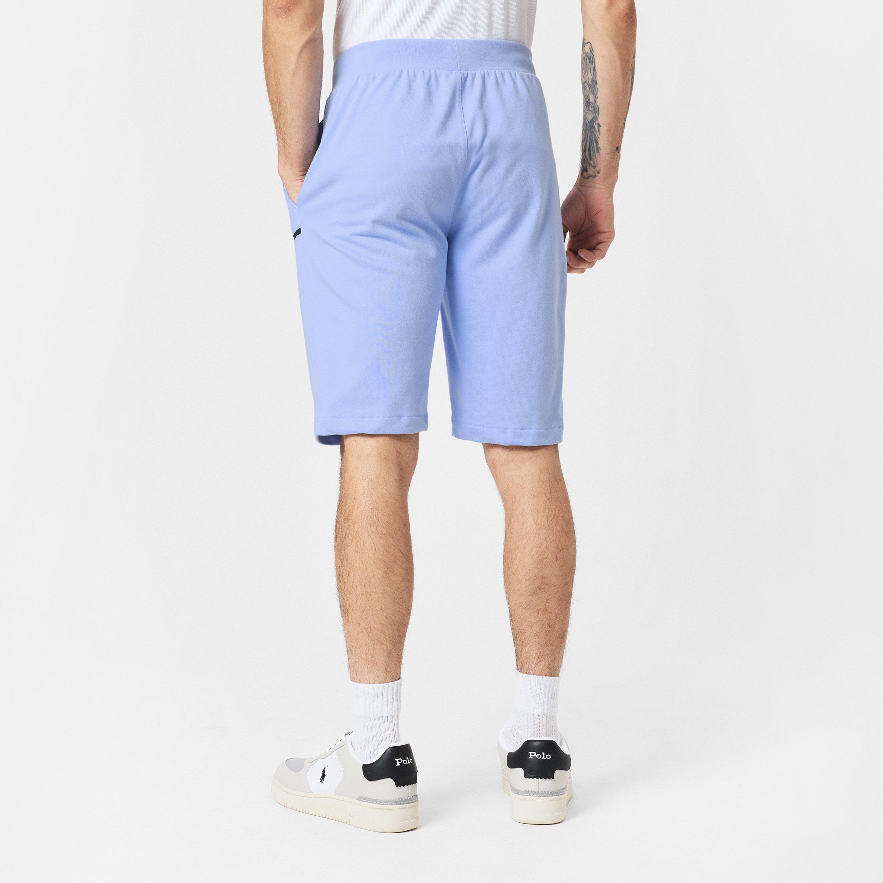 Office Blue - Polo Ralph Lauren - Men's Block Logo Fleece Jogger Shorts - 4