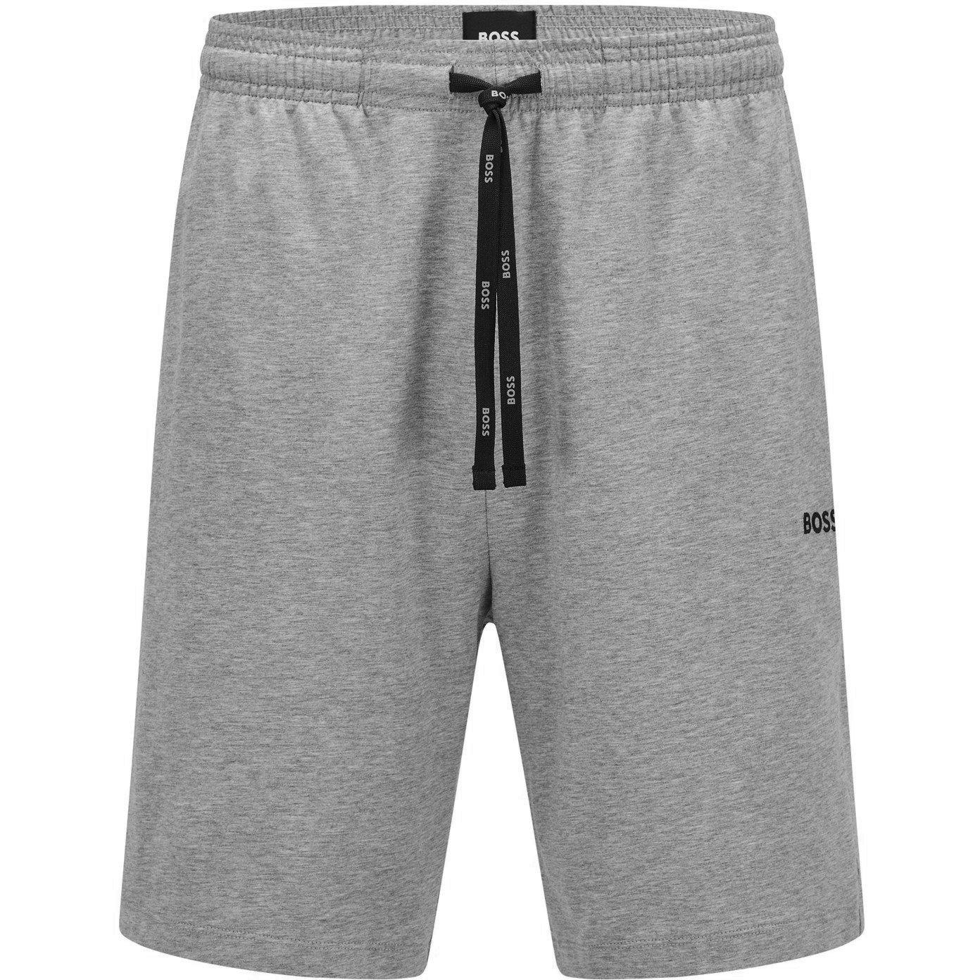 Medium Grey 033 - Boss - Mens BOSS Bodywear Drawstring Shorts with Logo Detail (Mix & Match) - 1