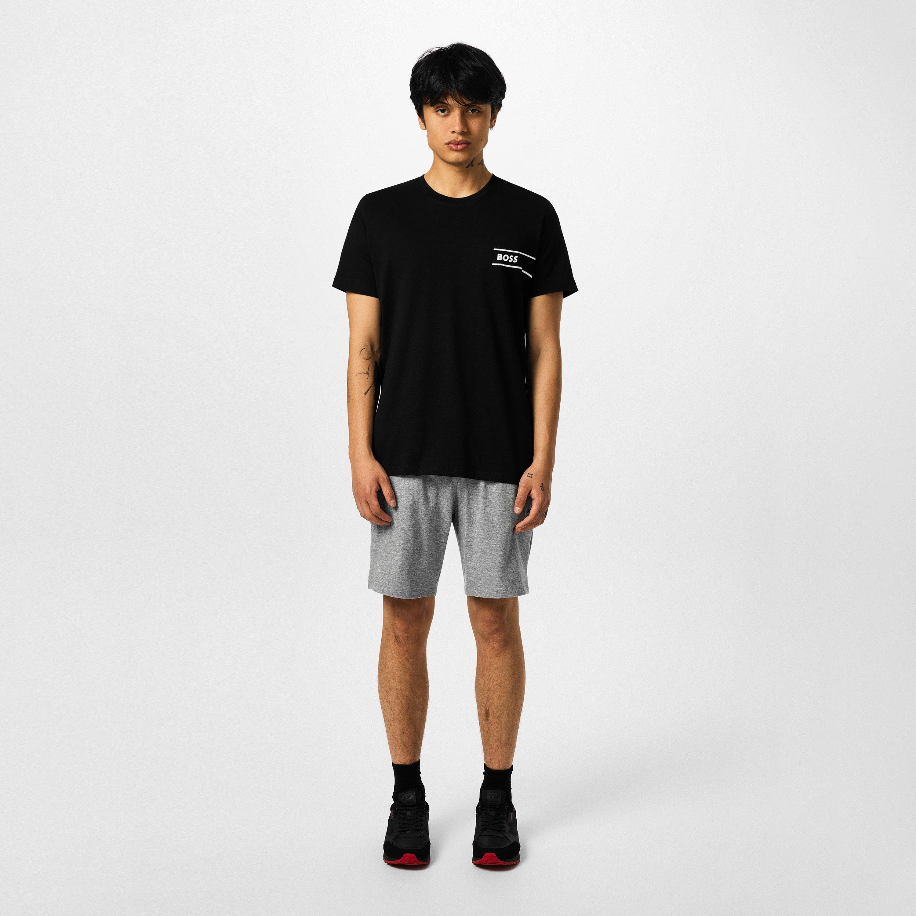 Medium Grey 033 - Boss - Men's MixMatch Short Elasticated Waistband Drawstring Shorts - 6