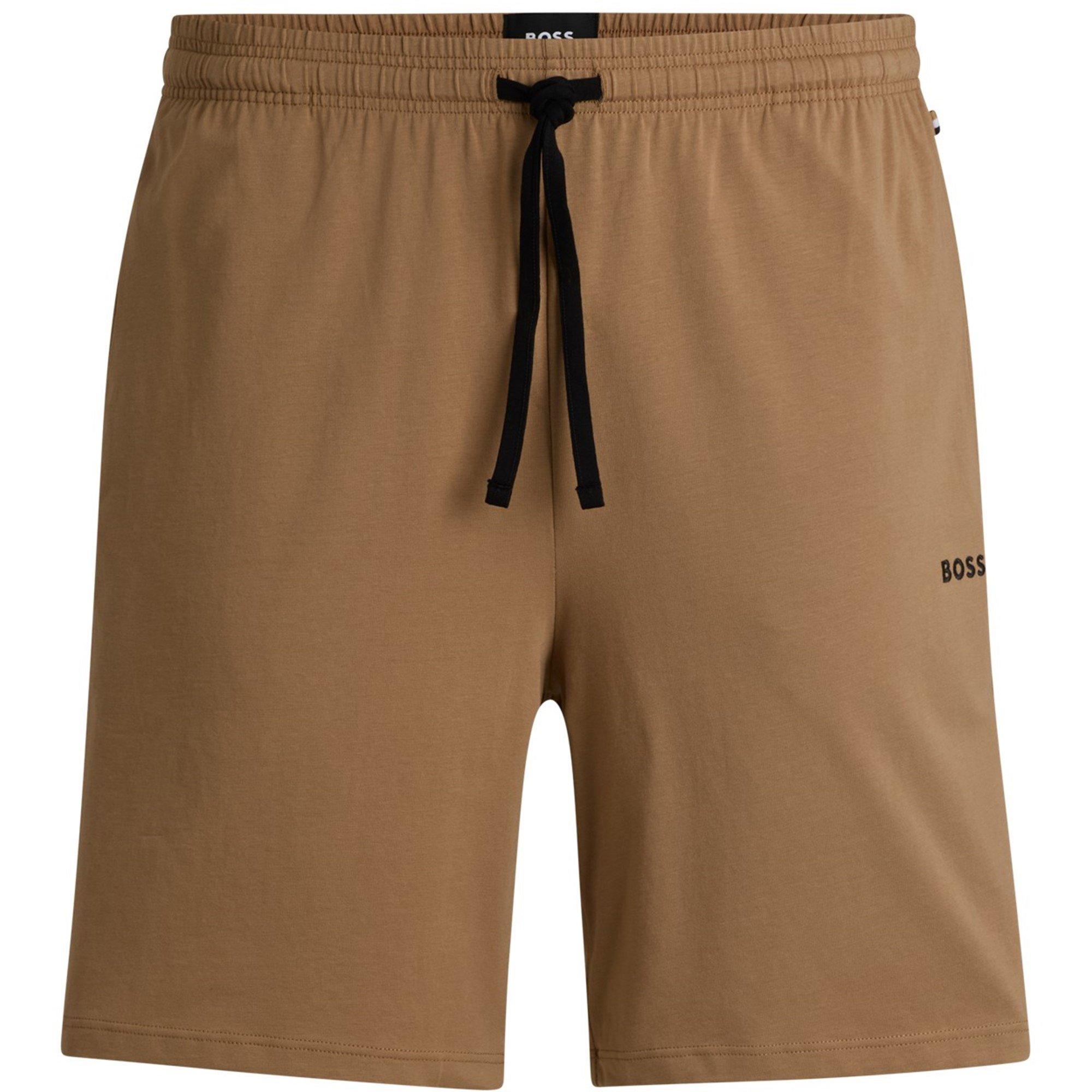 Boss Men's Bodywear Drawstring Shorts With Logo Detail (Mix & Match) - Beige 260 - M