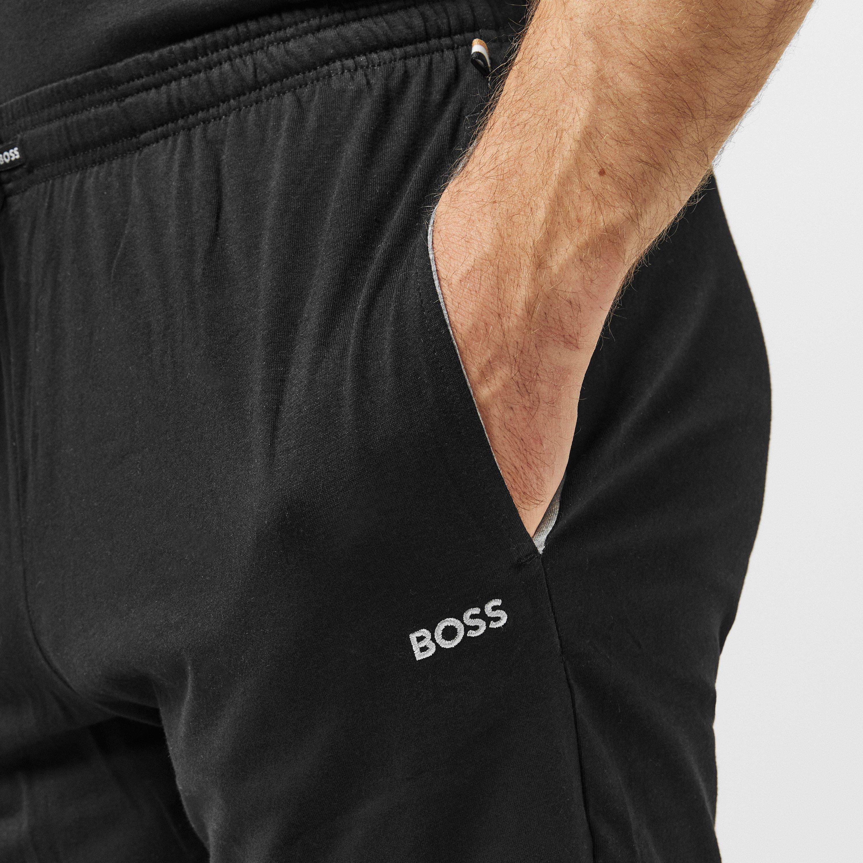 Black 001 - Boss - Men's MixMatch Short Elasticated Waistband Drawstring Shorts - 5