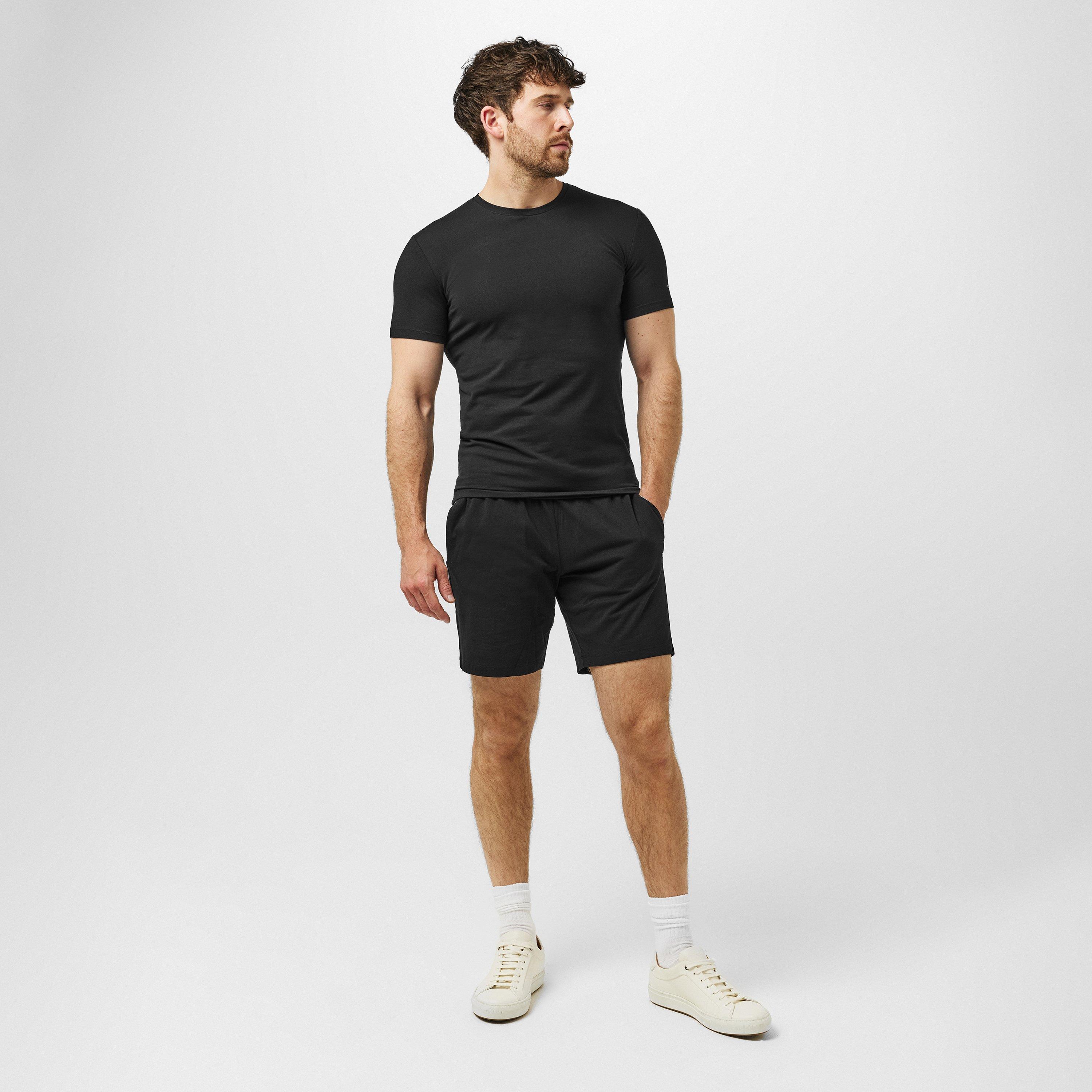 Black 001 - Boss - Men's MixMatch Short Elasticated Waistband Drawstring Shorts - 6