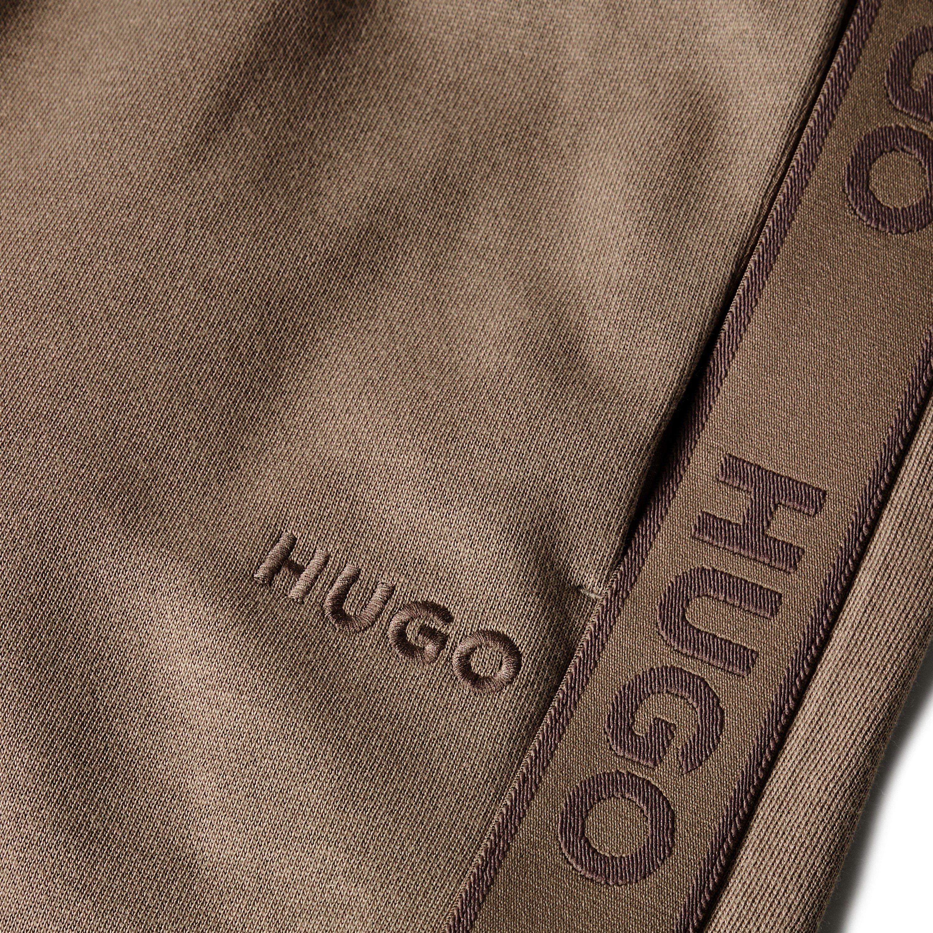 Beige 219 - Hugo - Mens HUGO Bodywear Sporty Logo Shorts with Logo Tape Detail - 5
