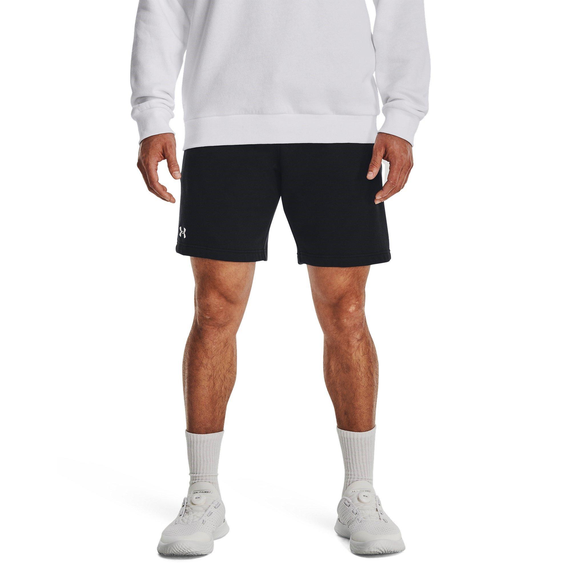 Black - Under Armour - Armour UA Rival Fleece Shorts Men's - 3