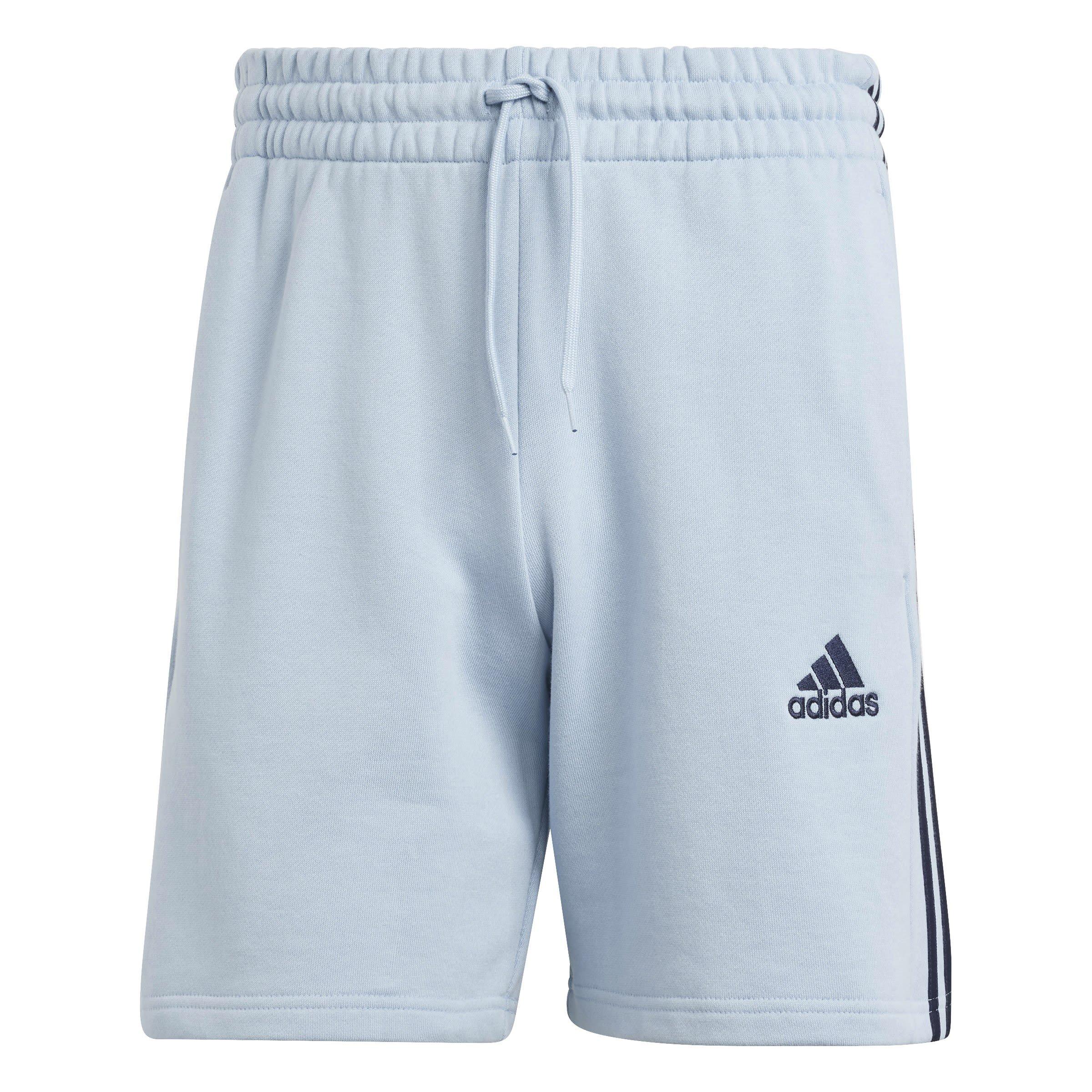 adidas Essentials 3 Stripe Fleece Shorts Mens Shorts en polaire Sports Direct