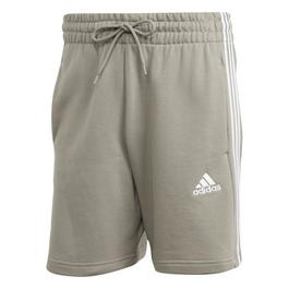 adidas Essentials 3 Stripe Fleece Shorts Mens