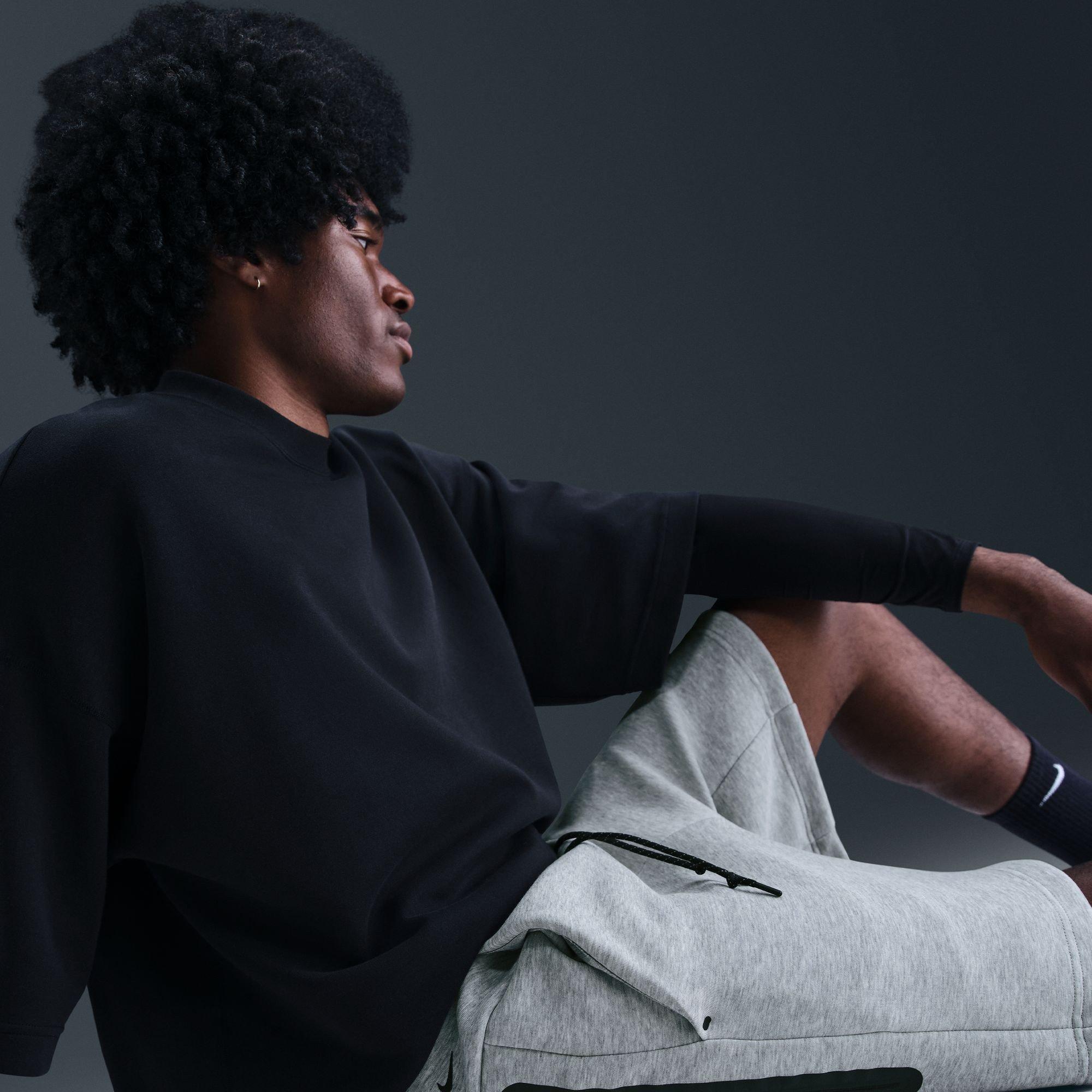 Gris - Nike - Sportswear Tech Fleece Shorts Mens - 13